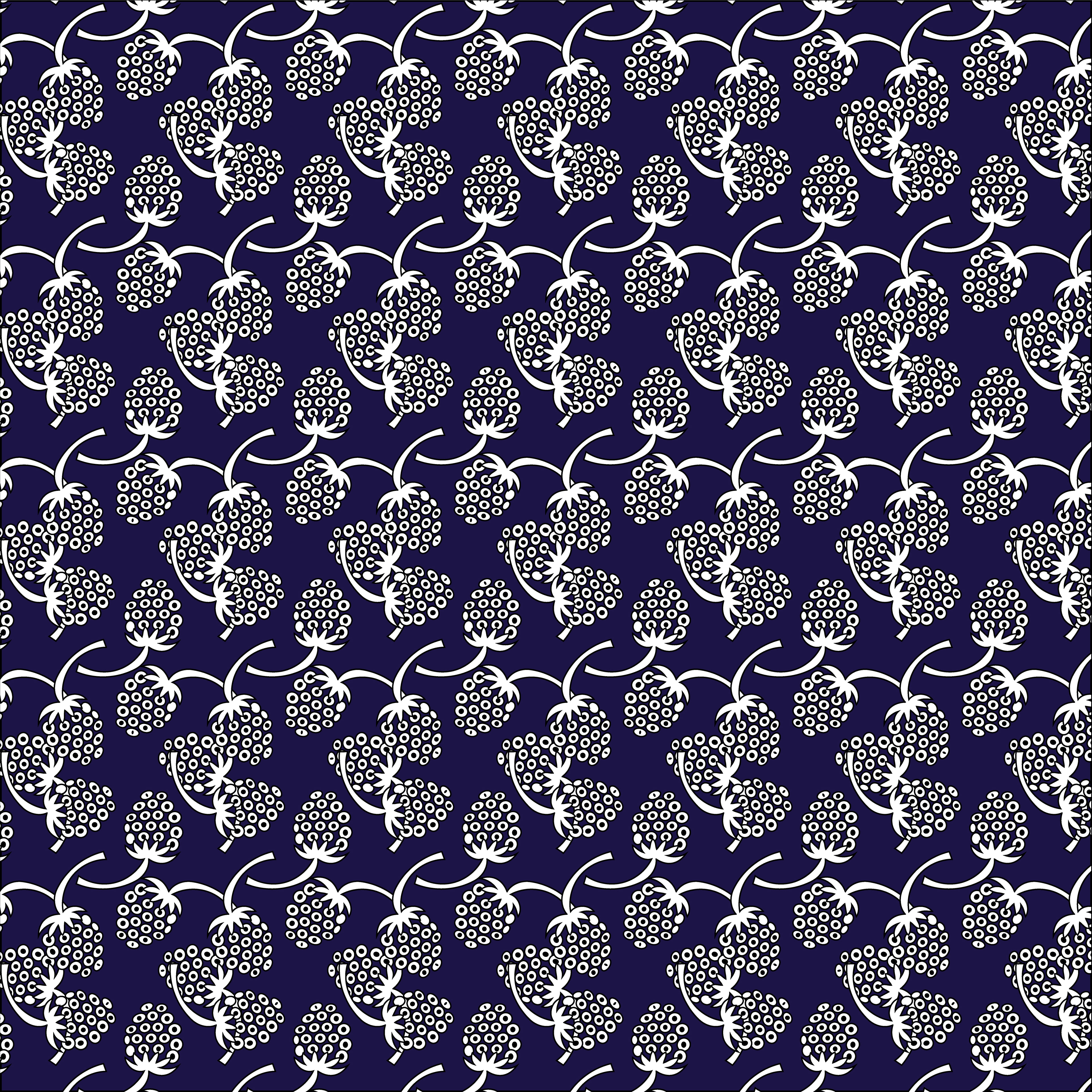 Blackberry, Digital Art, Pattern 2, 2021