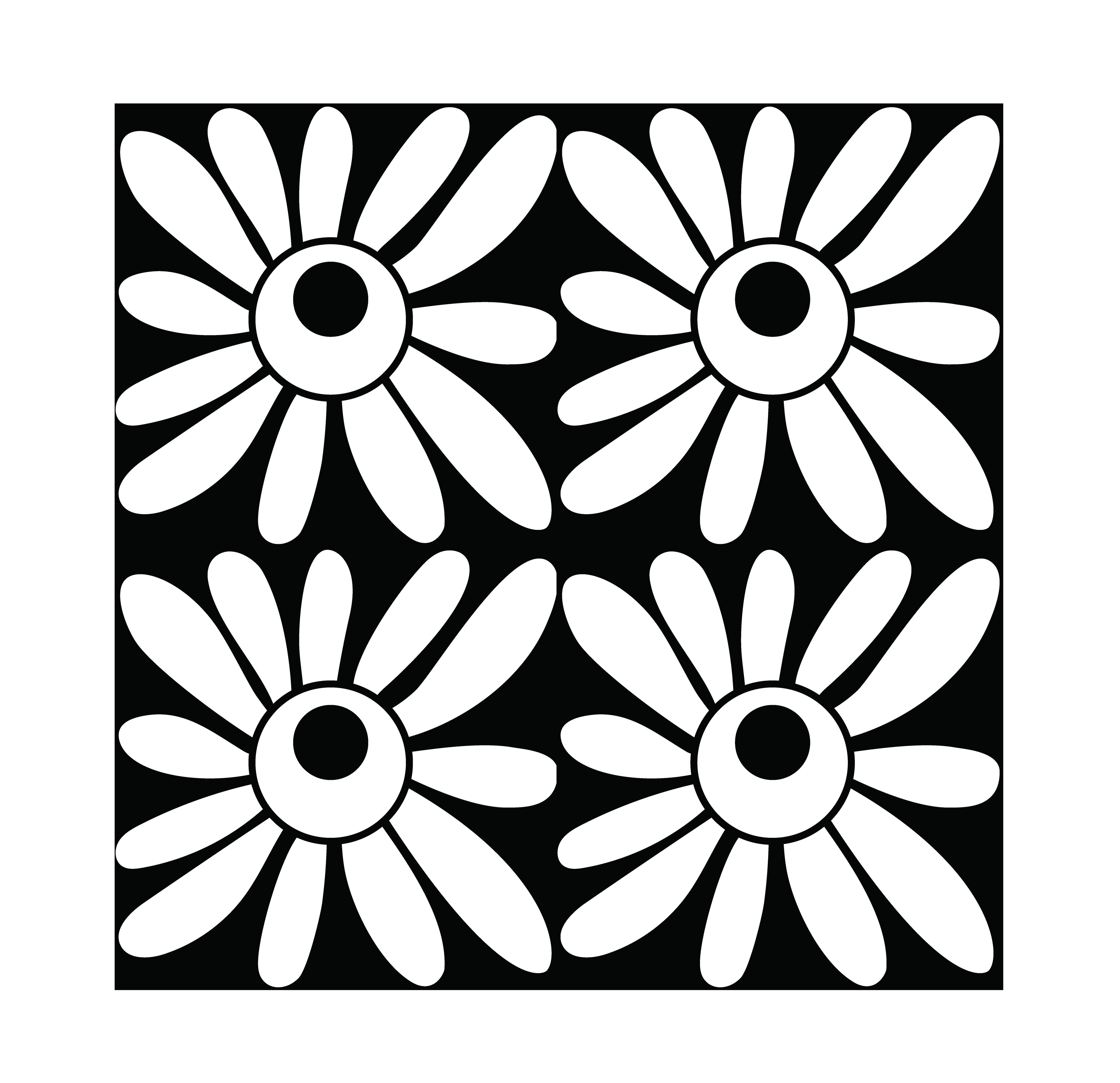 Flower Quilt, Vector Drawing, 2025