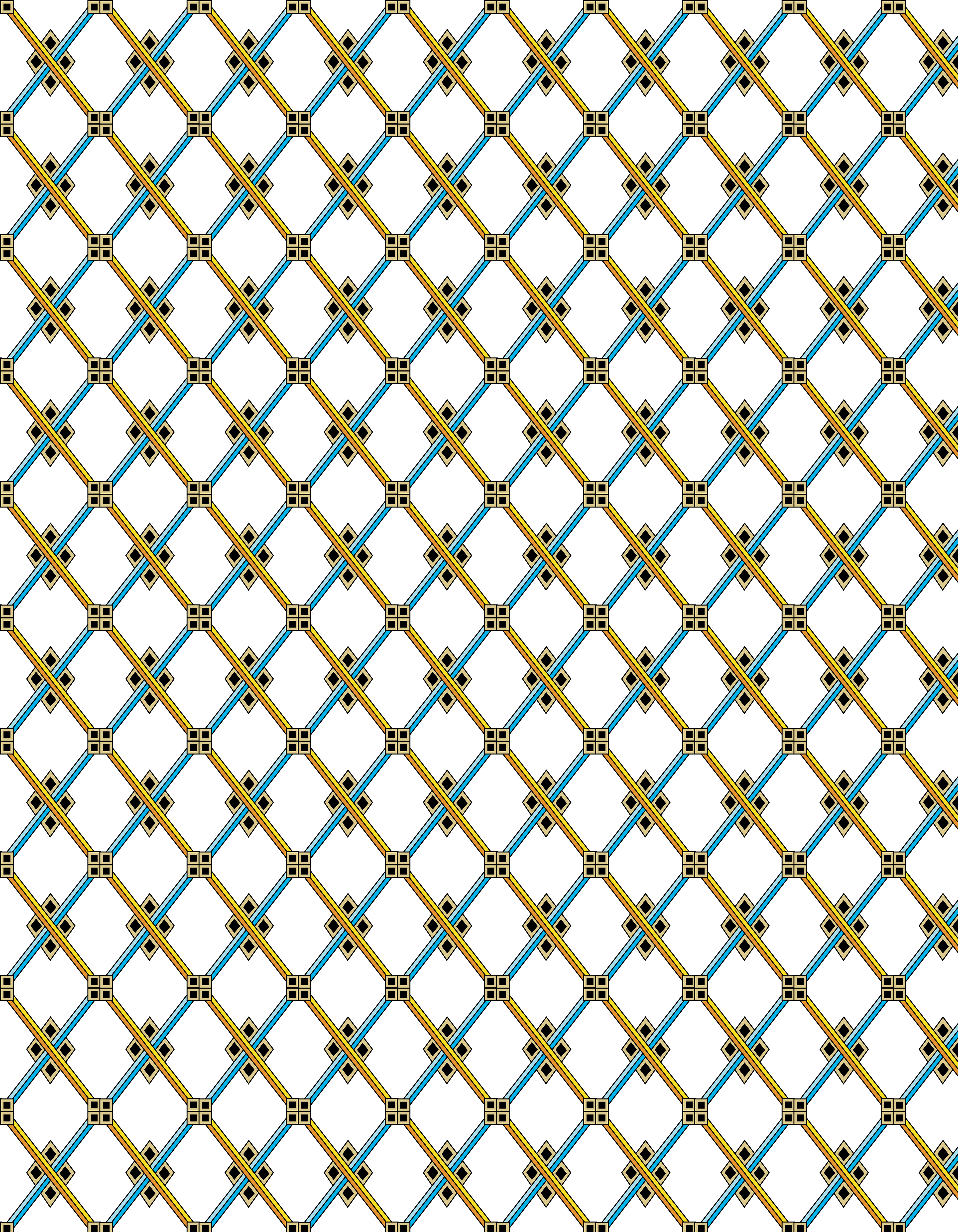 Window Grille, Digital Art, Pattern 1, 2025