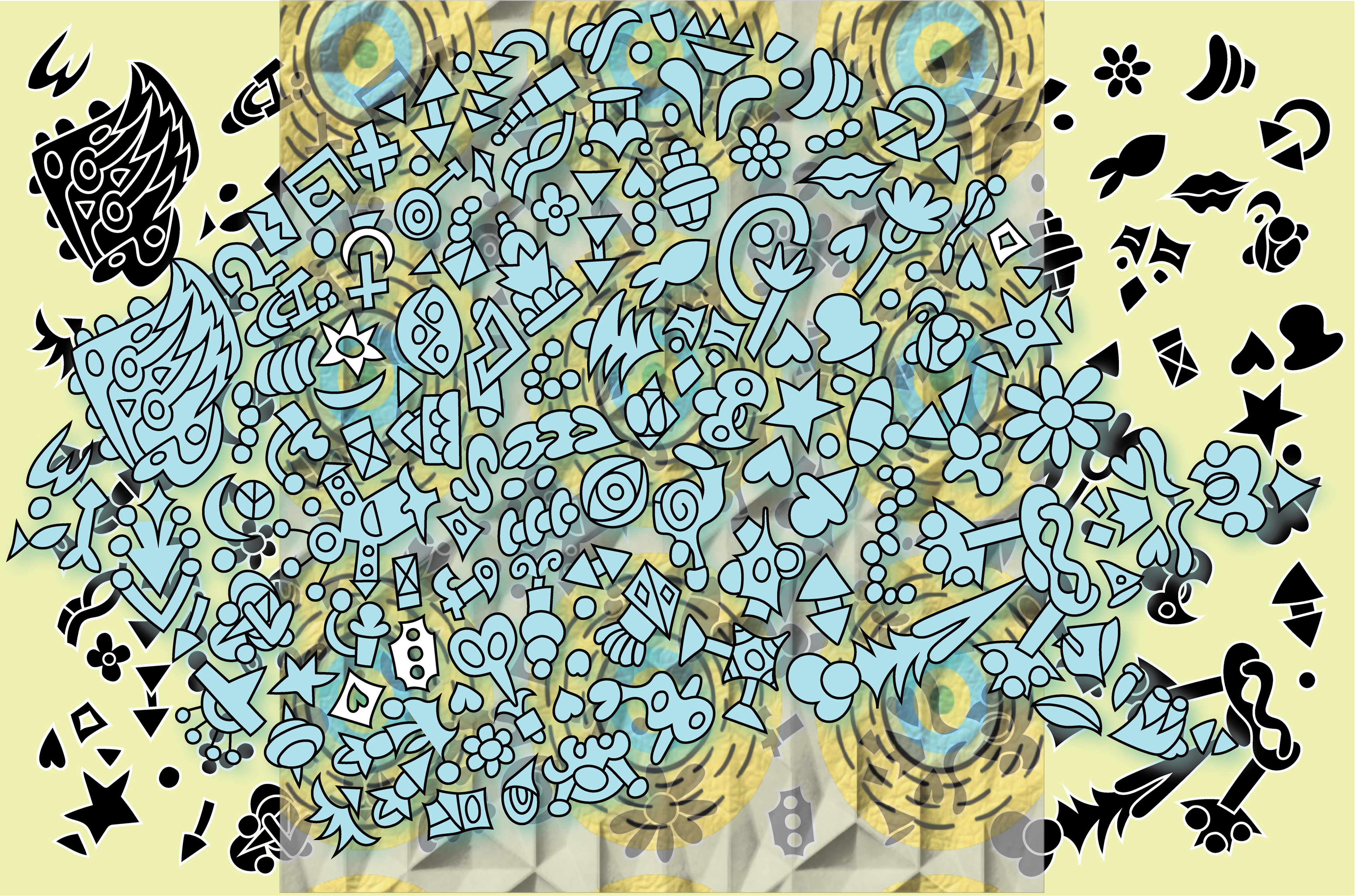 Puffy Fish, Digital Art, 2025