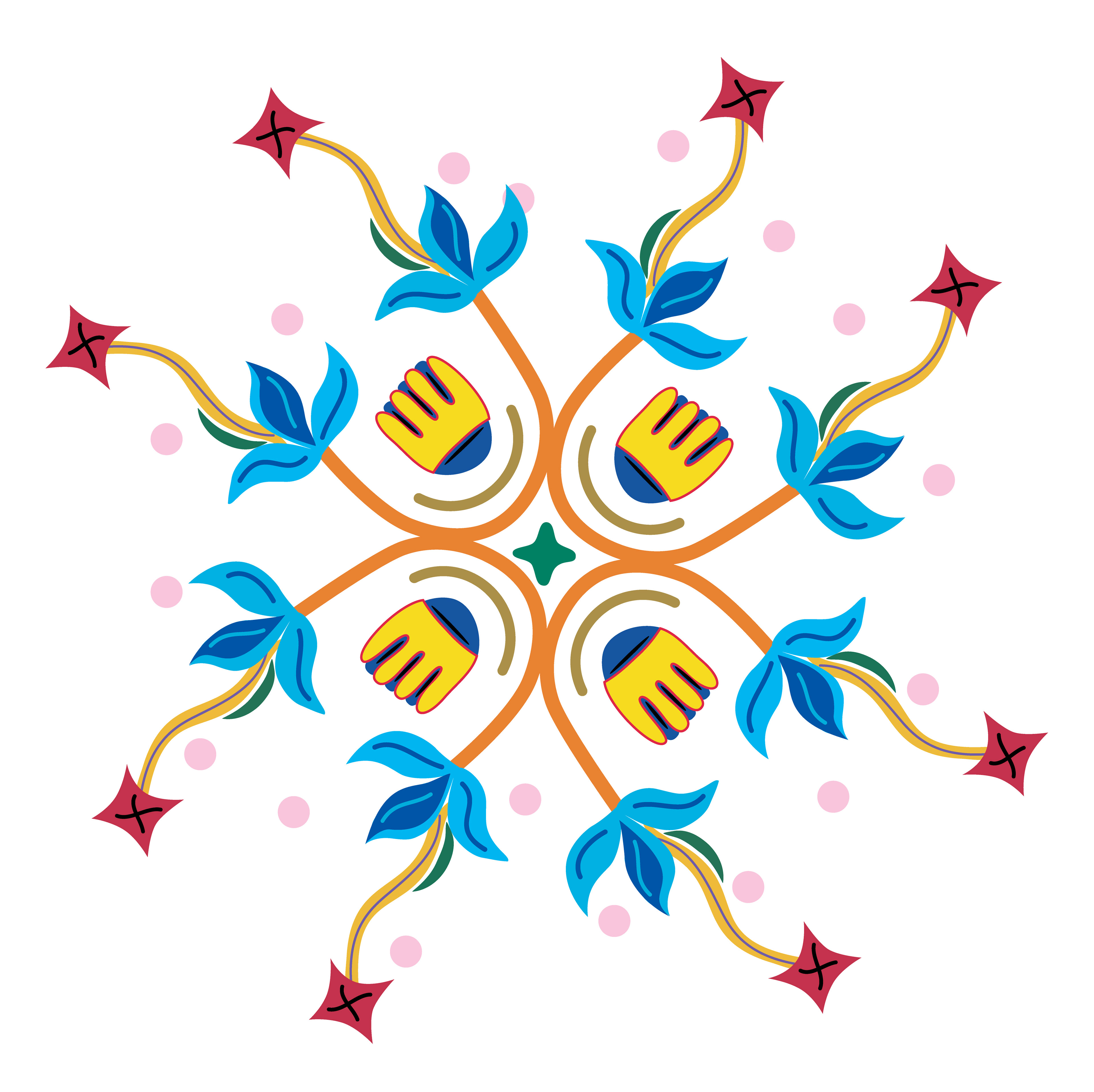 Toy Garden, Vector Drawing 5, 2021