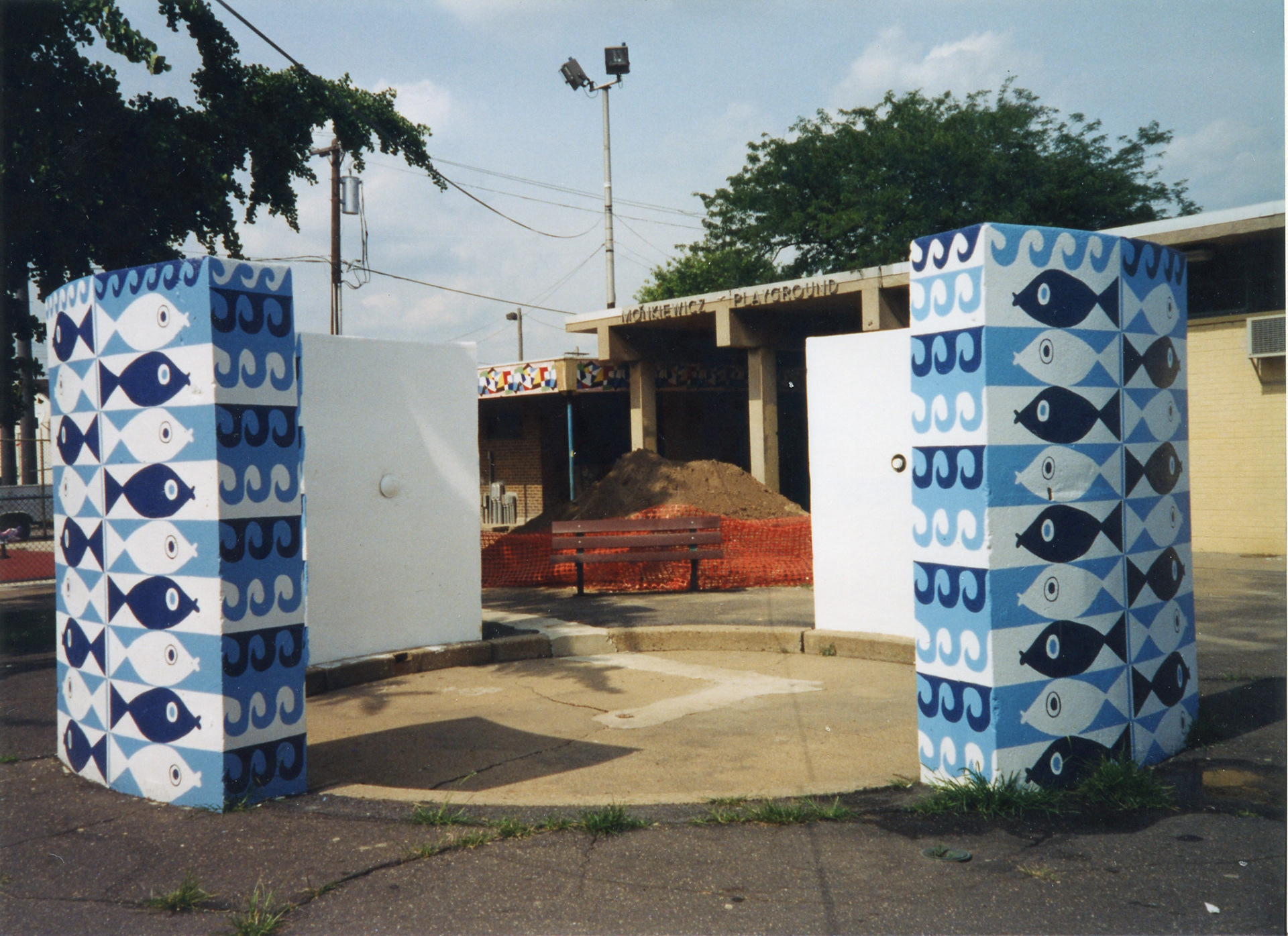Munkewicz Fish, Spray Pool Murals, 1996