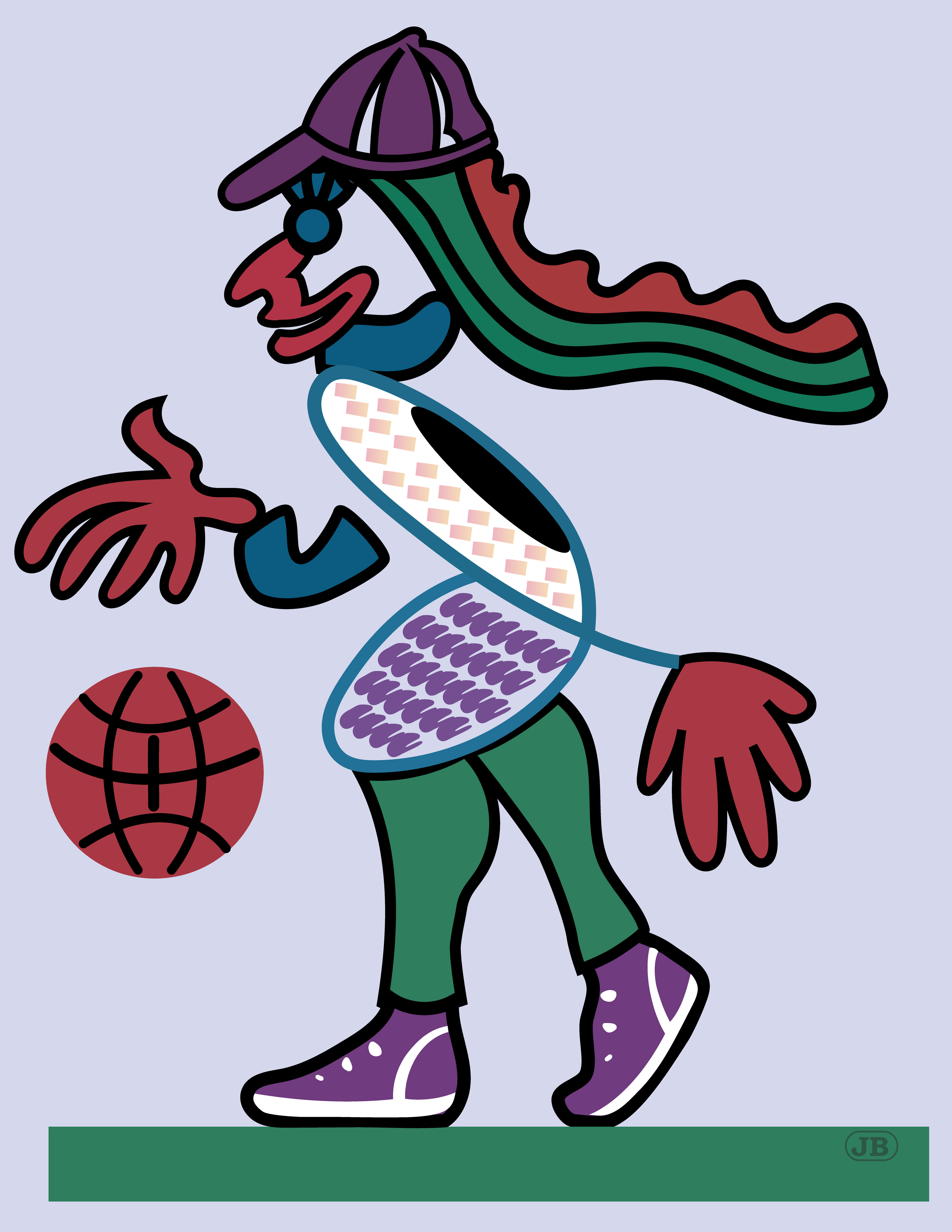 Basketball Player, Digital Art, version 2, 2023