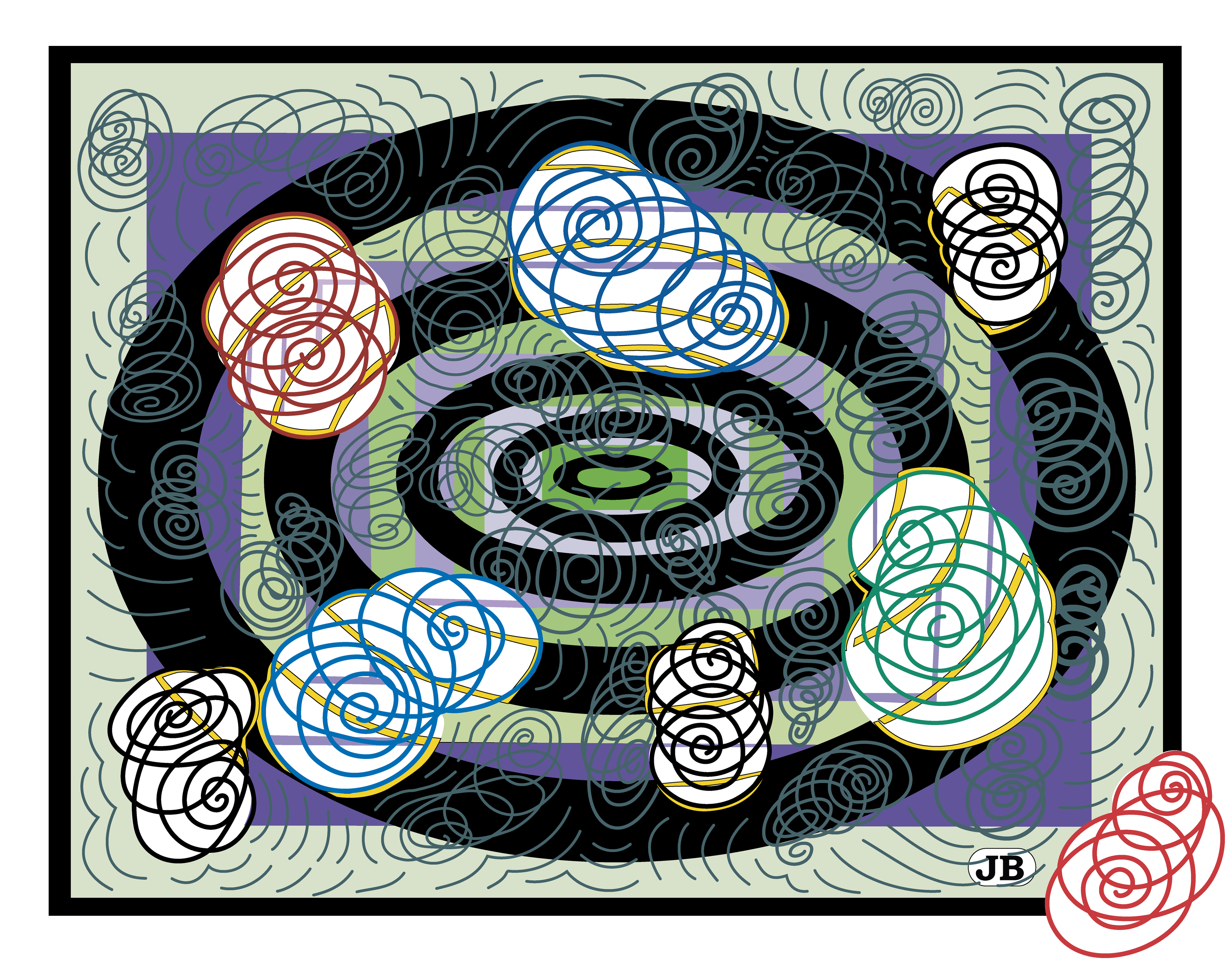 Spiral Storm, Digital Art, 2021