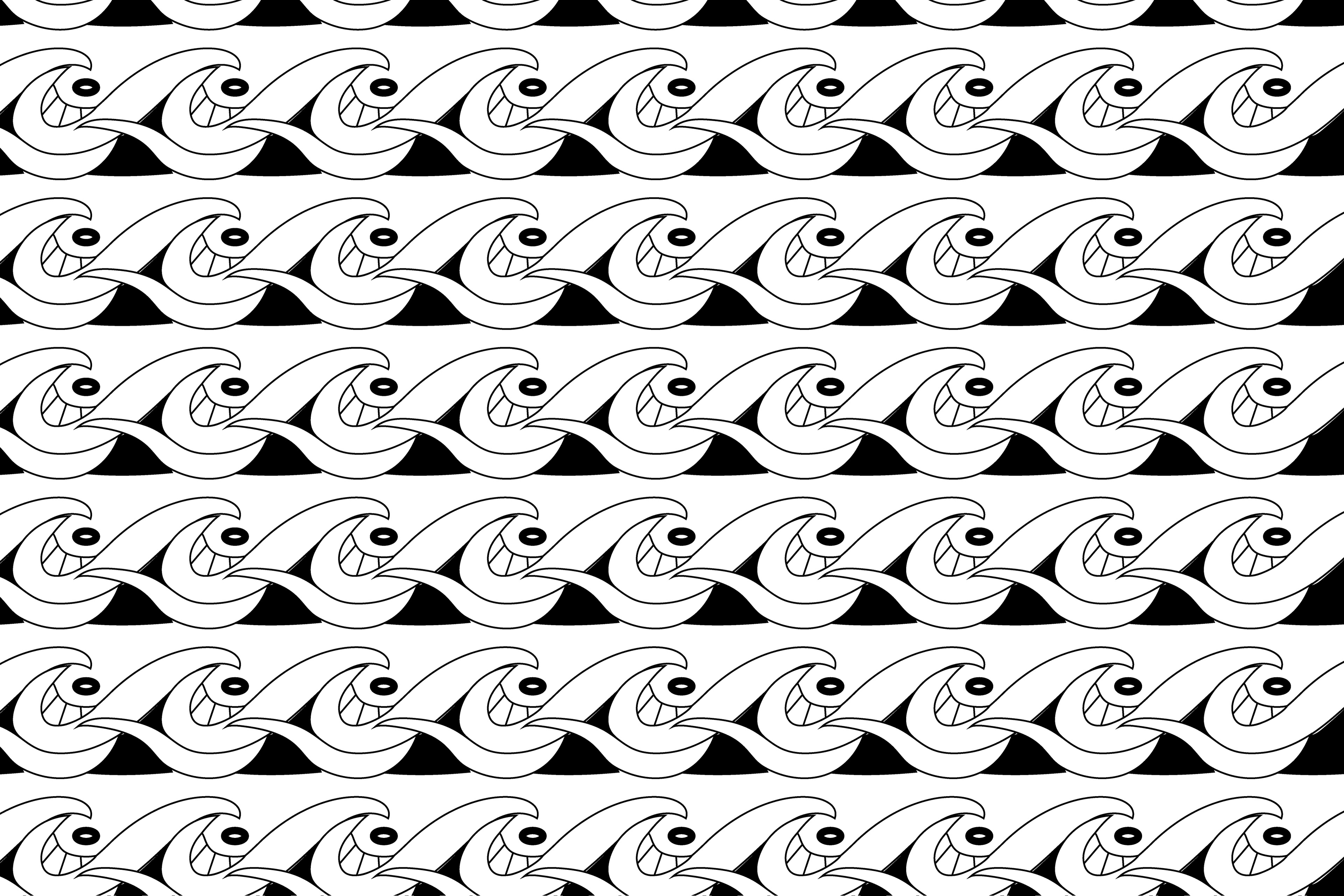 Nautical Pattern, Digital Art, version 5, 2024