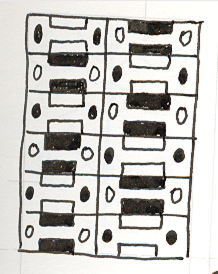 Bureau Drawers, Pen and Ink on Paper, 1994