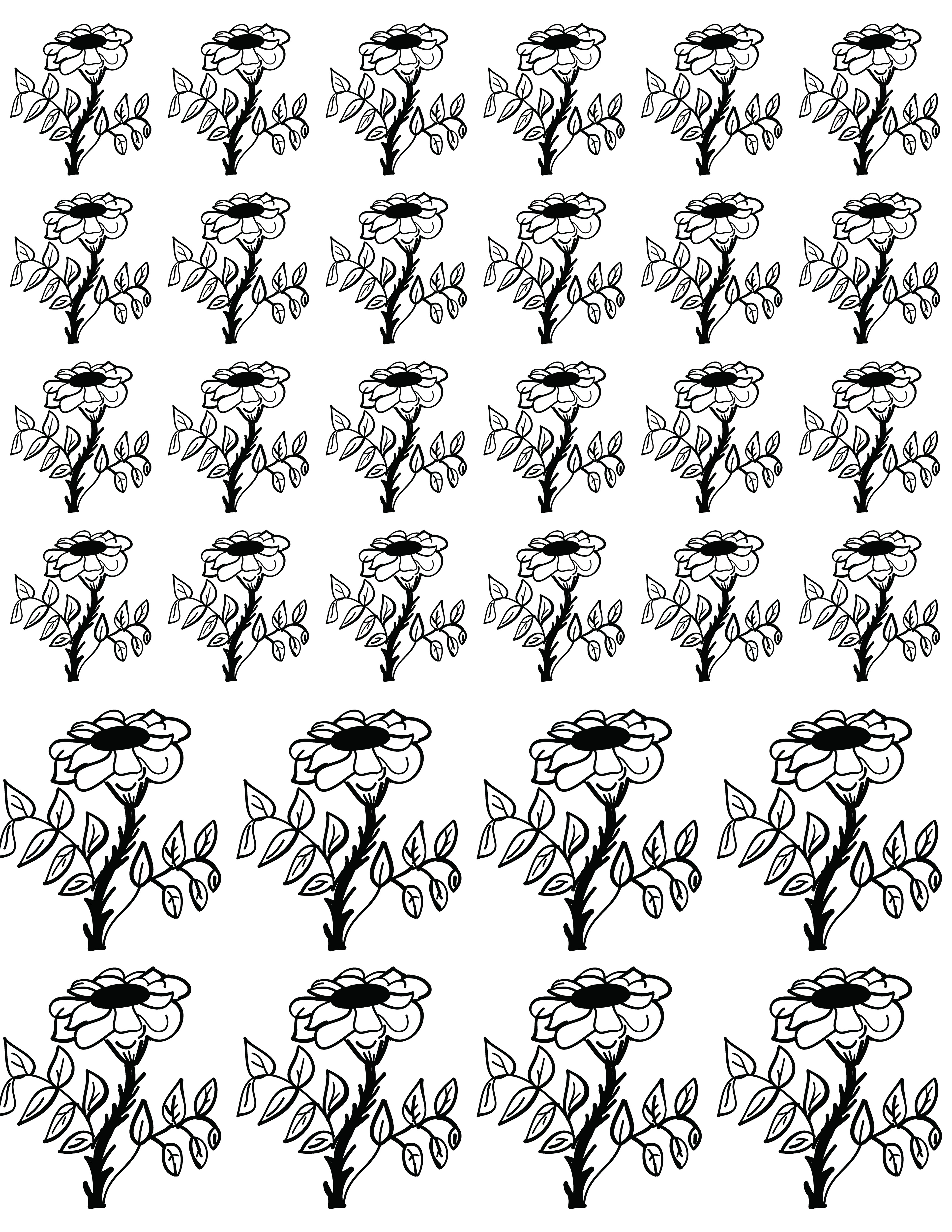 Single Rose, Digital Art, version 2, 2021