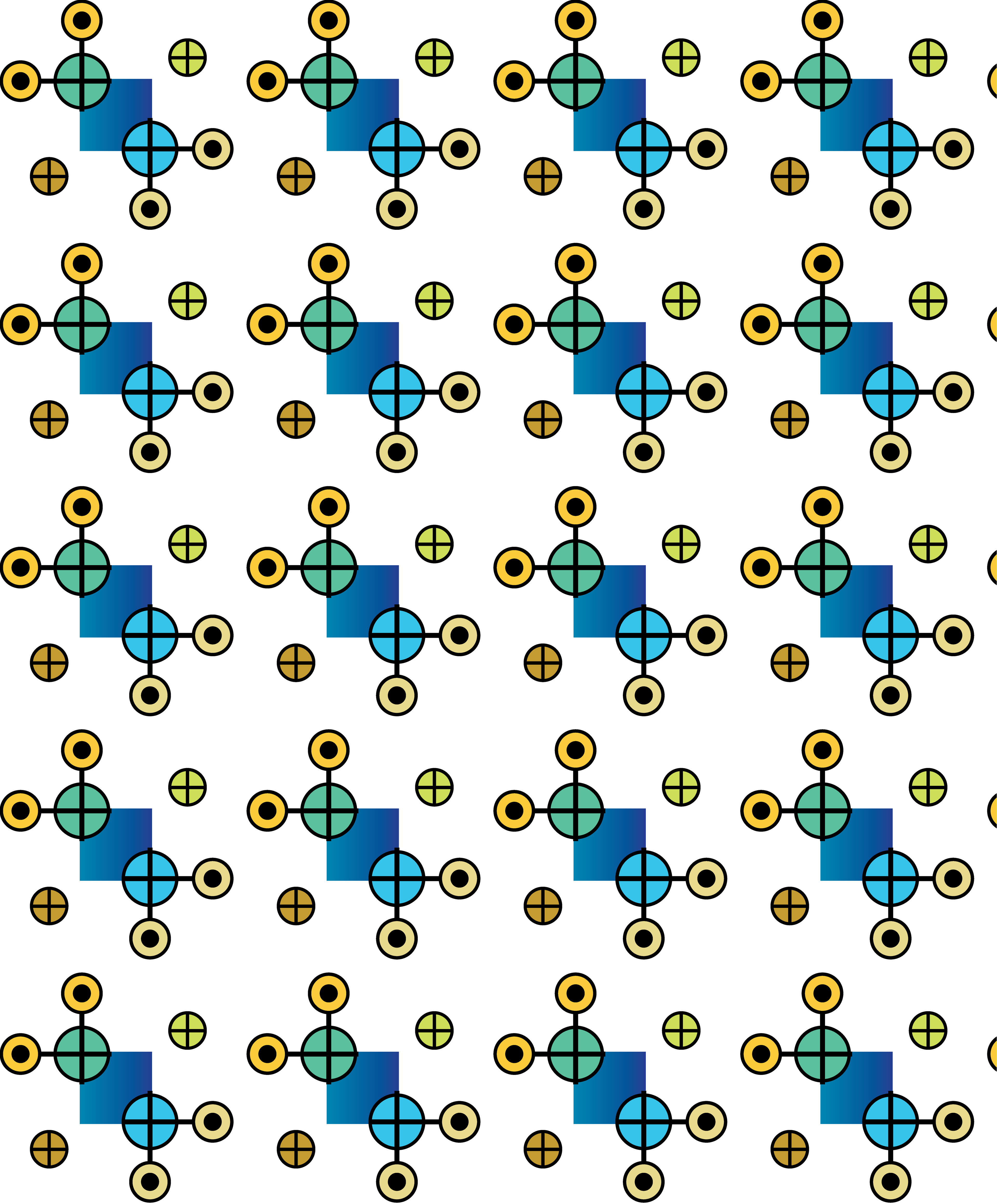 Clock Star, Digital Art, Pattern 2, 2023