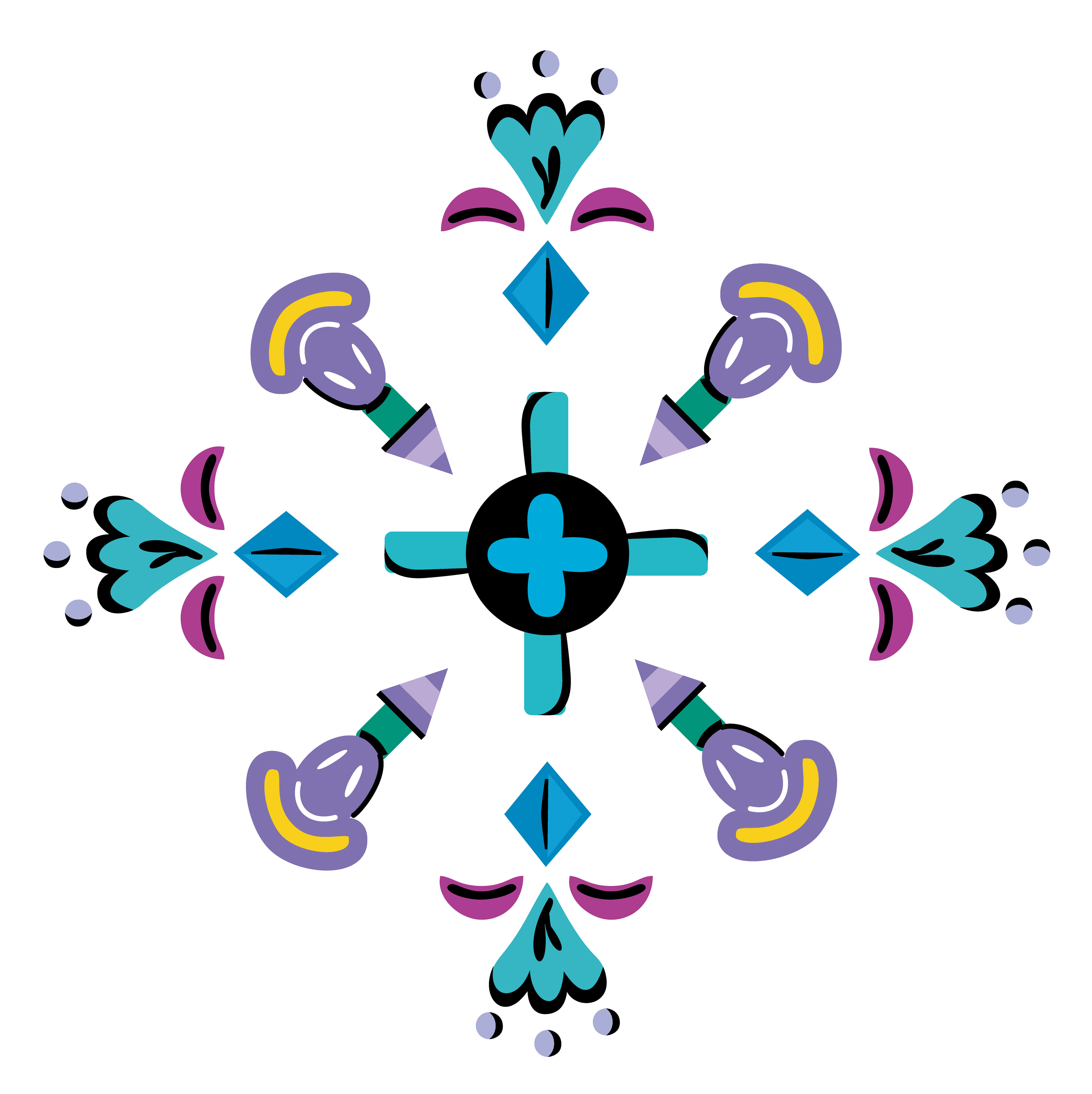 Toy Garden, Vector Drawing 7 2021