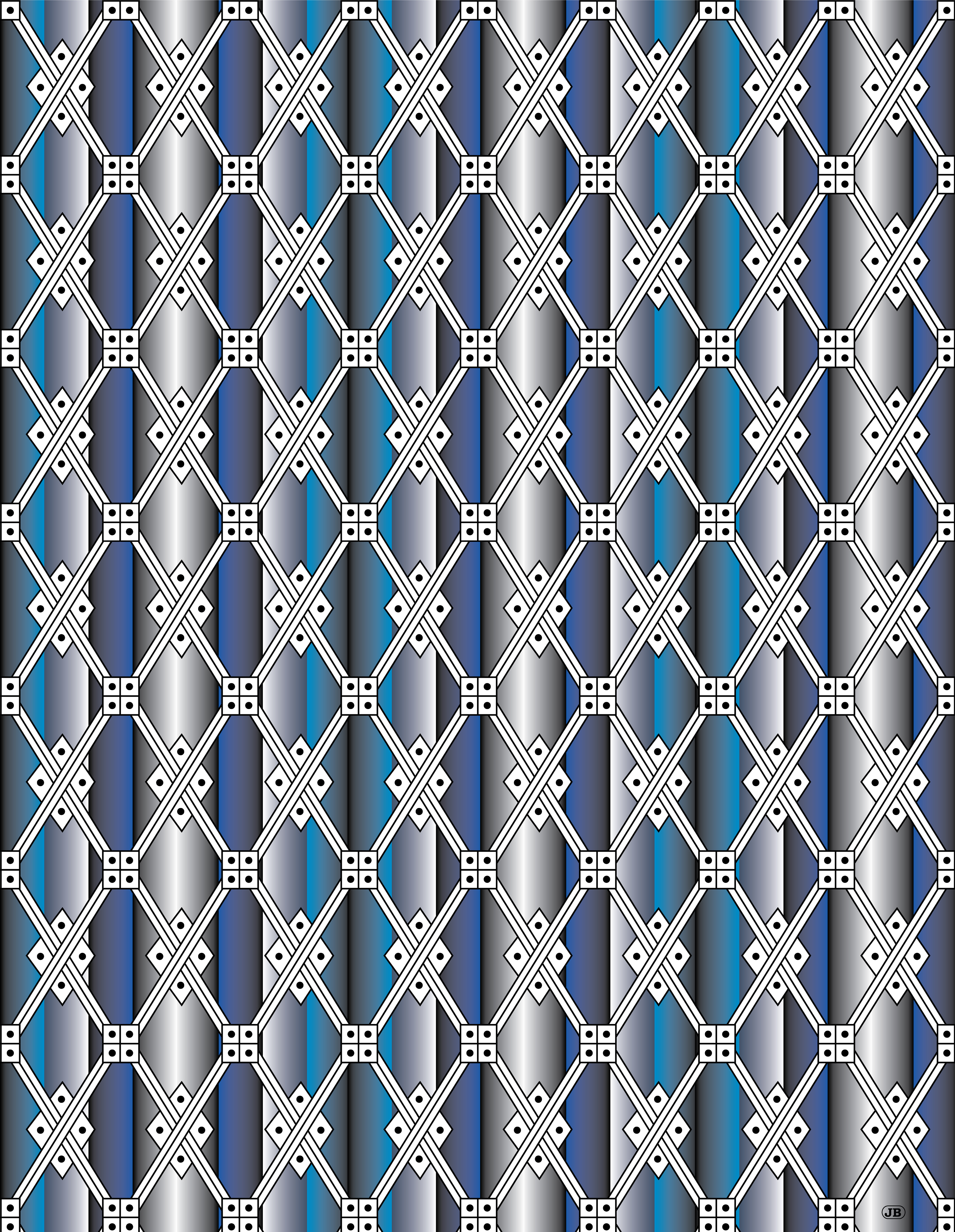 Jumping Jack Pattern, Digital Art, 2025