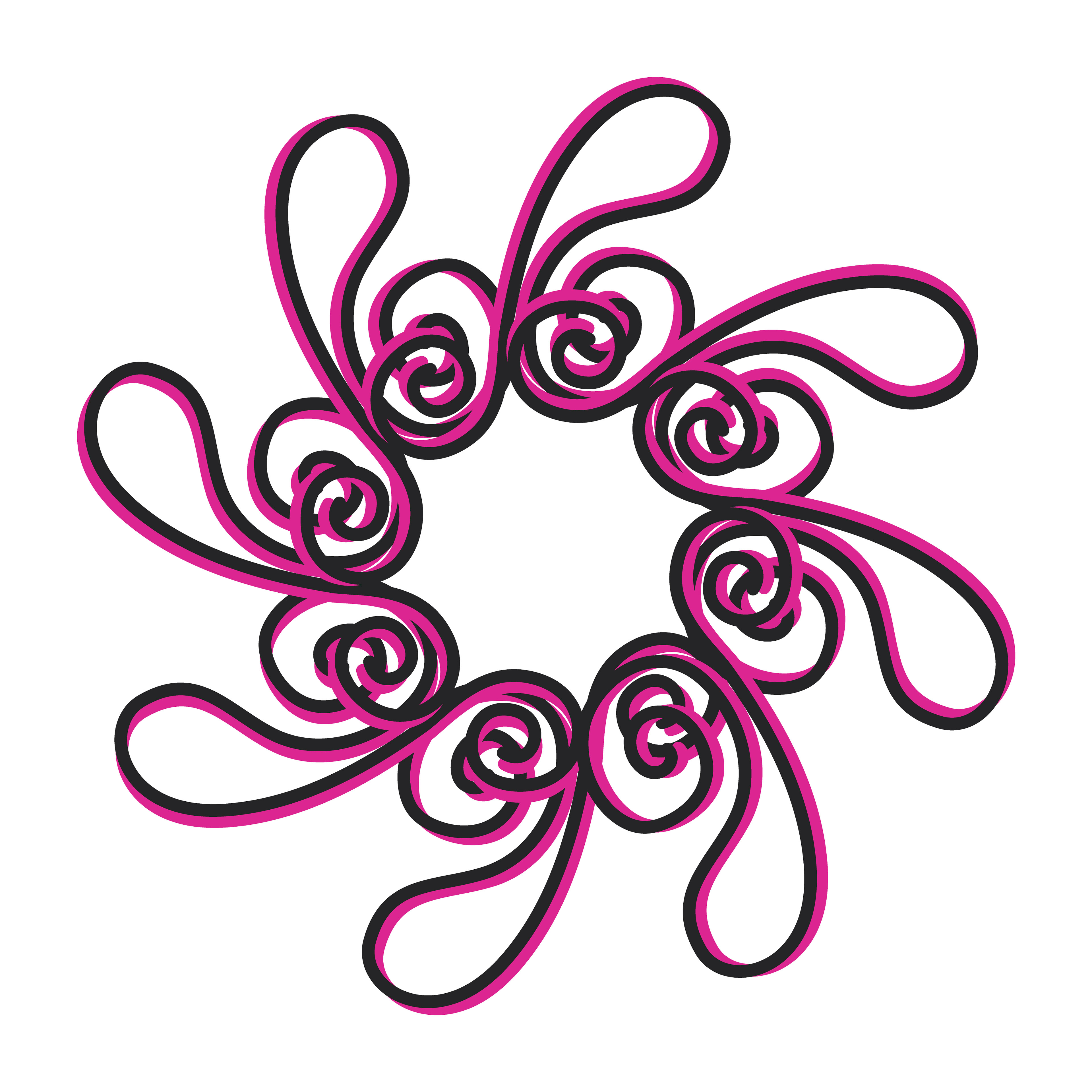 Gravity Loop, Digital Art, Radial 2, 2025