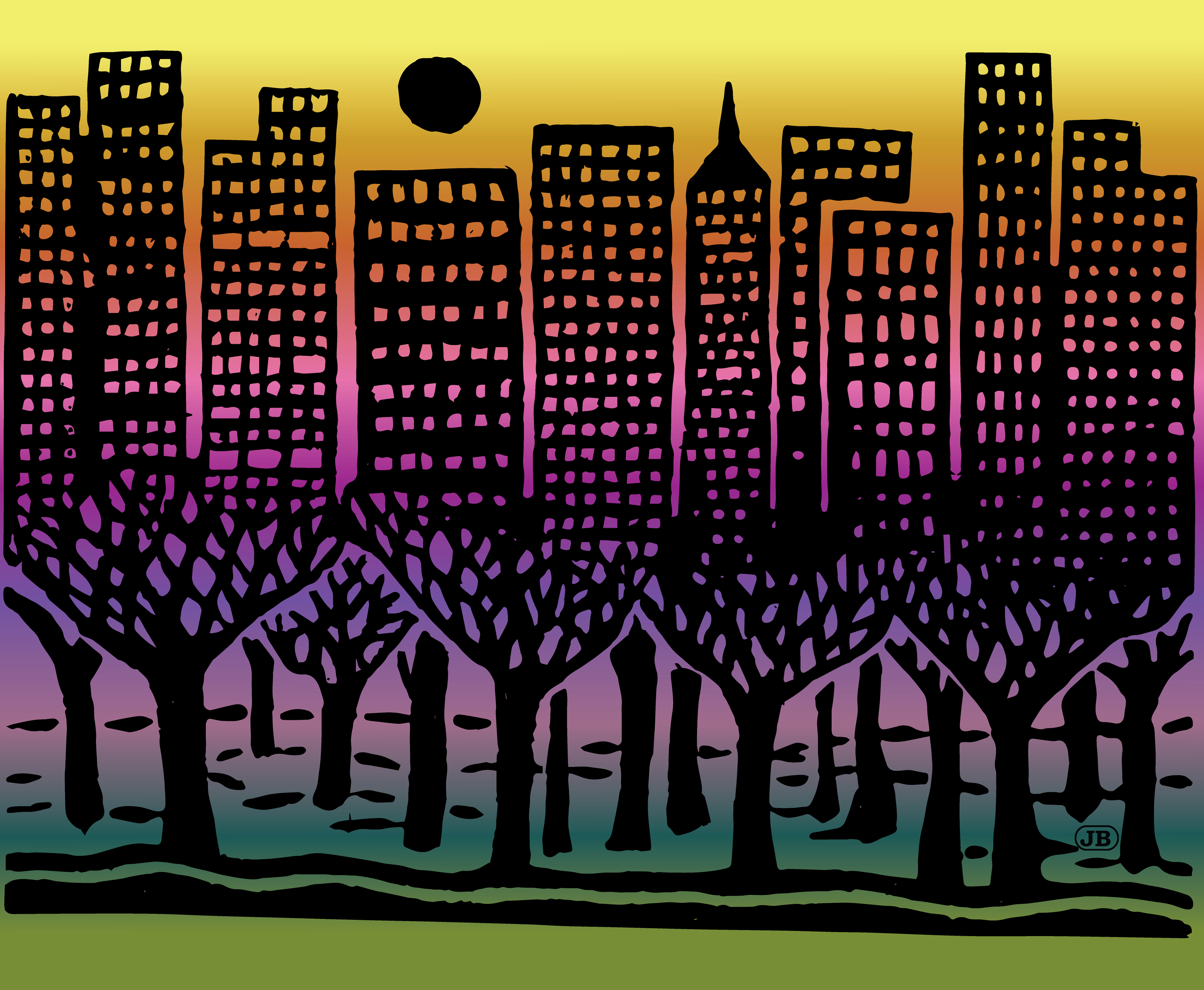 Treescape - Digital Art, 2022
