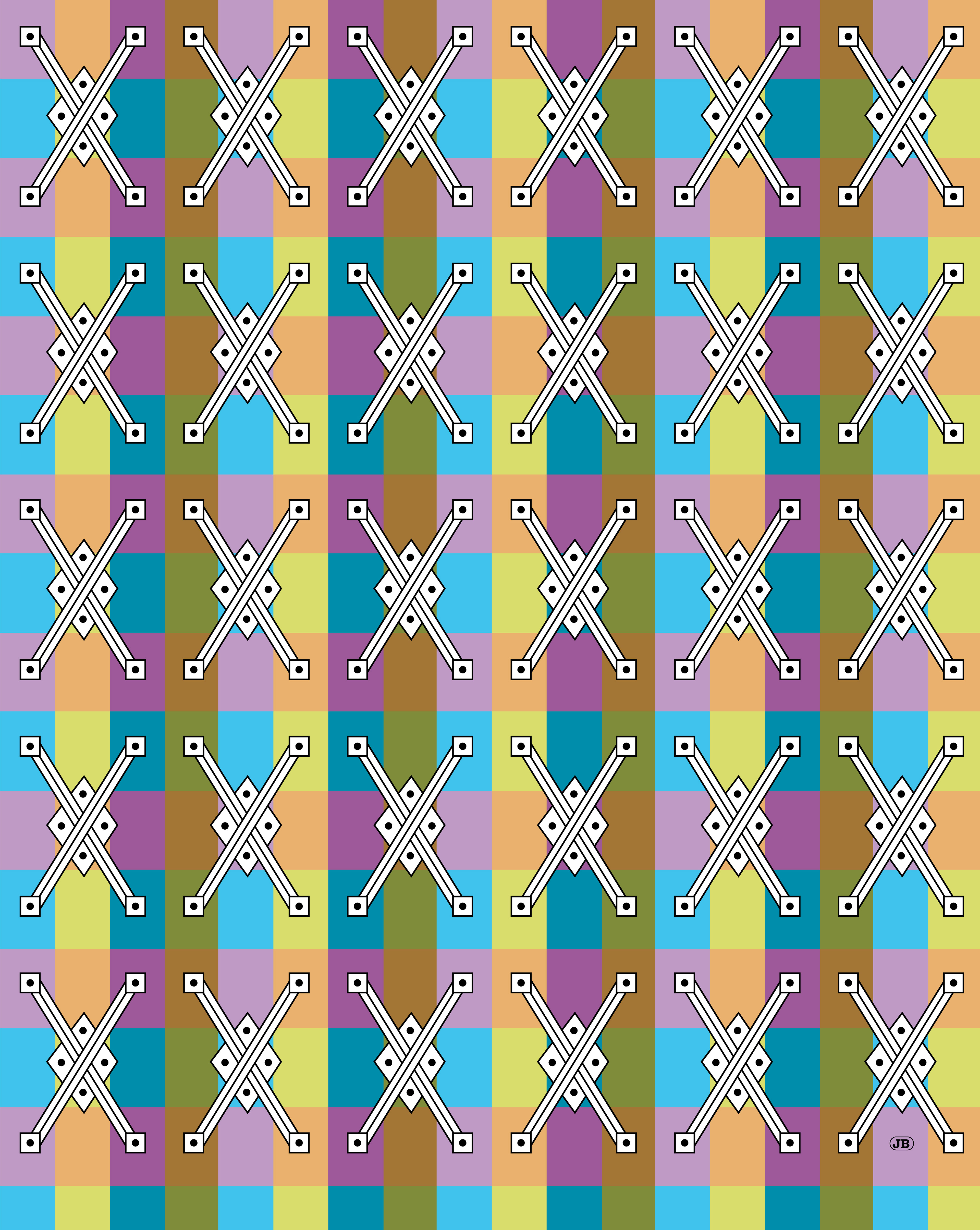 Jumping Jack Pattern, Digital Art, 2025