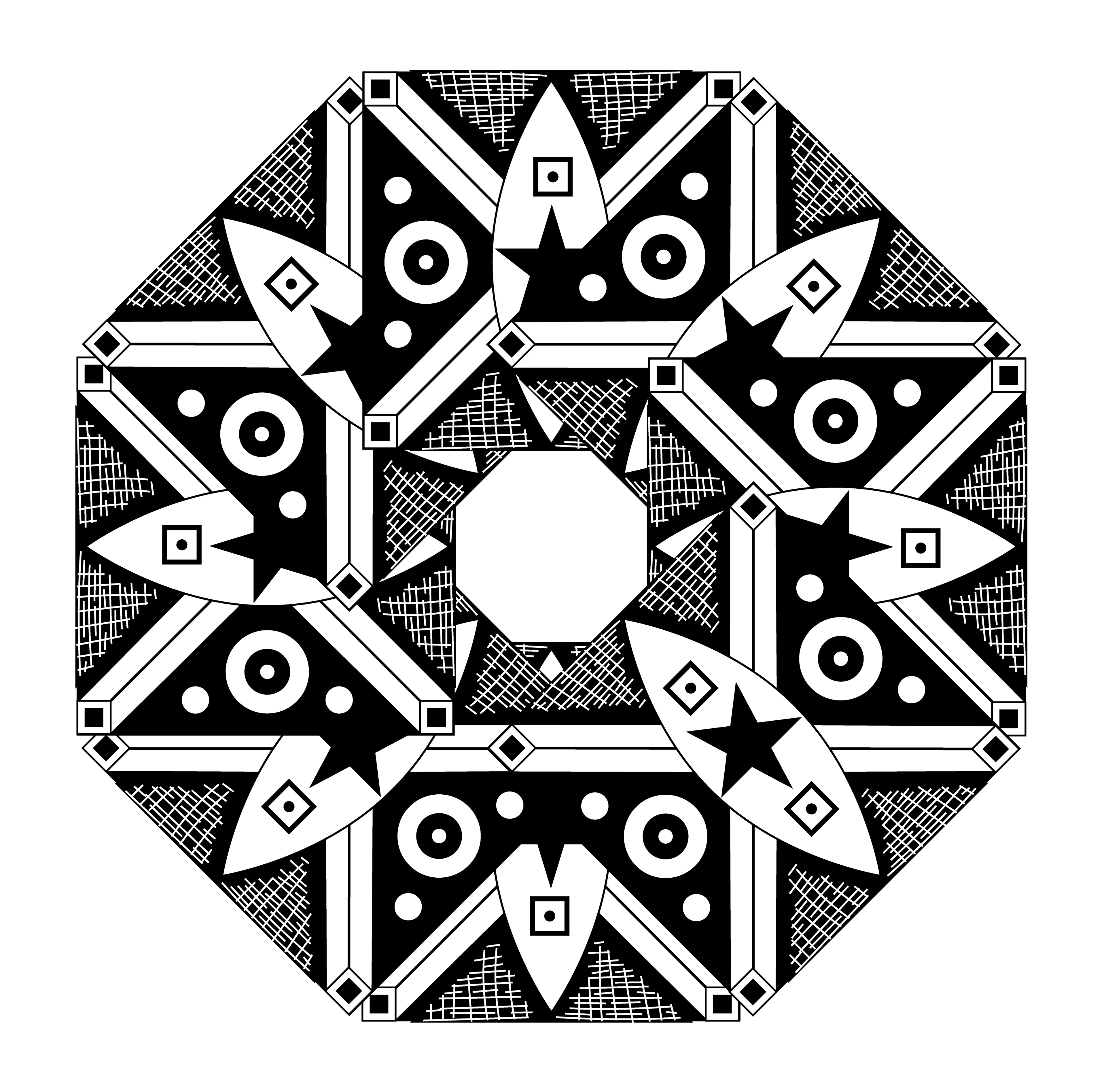 Night Vision, Digital Art, Radial, 2023