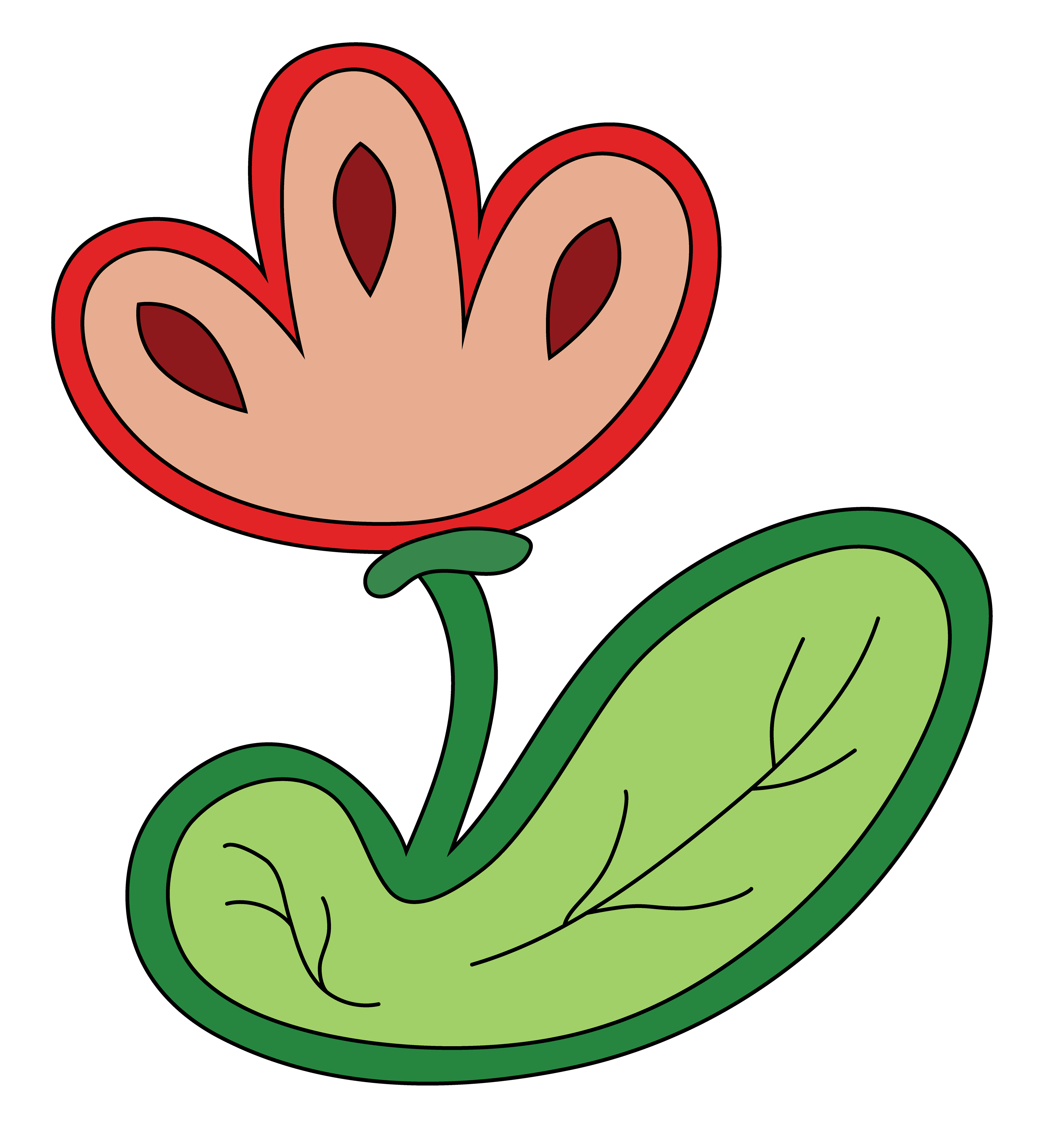 Flower Decal, Vector Drawing 3, 2025
