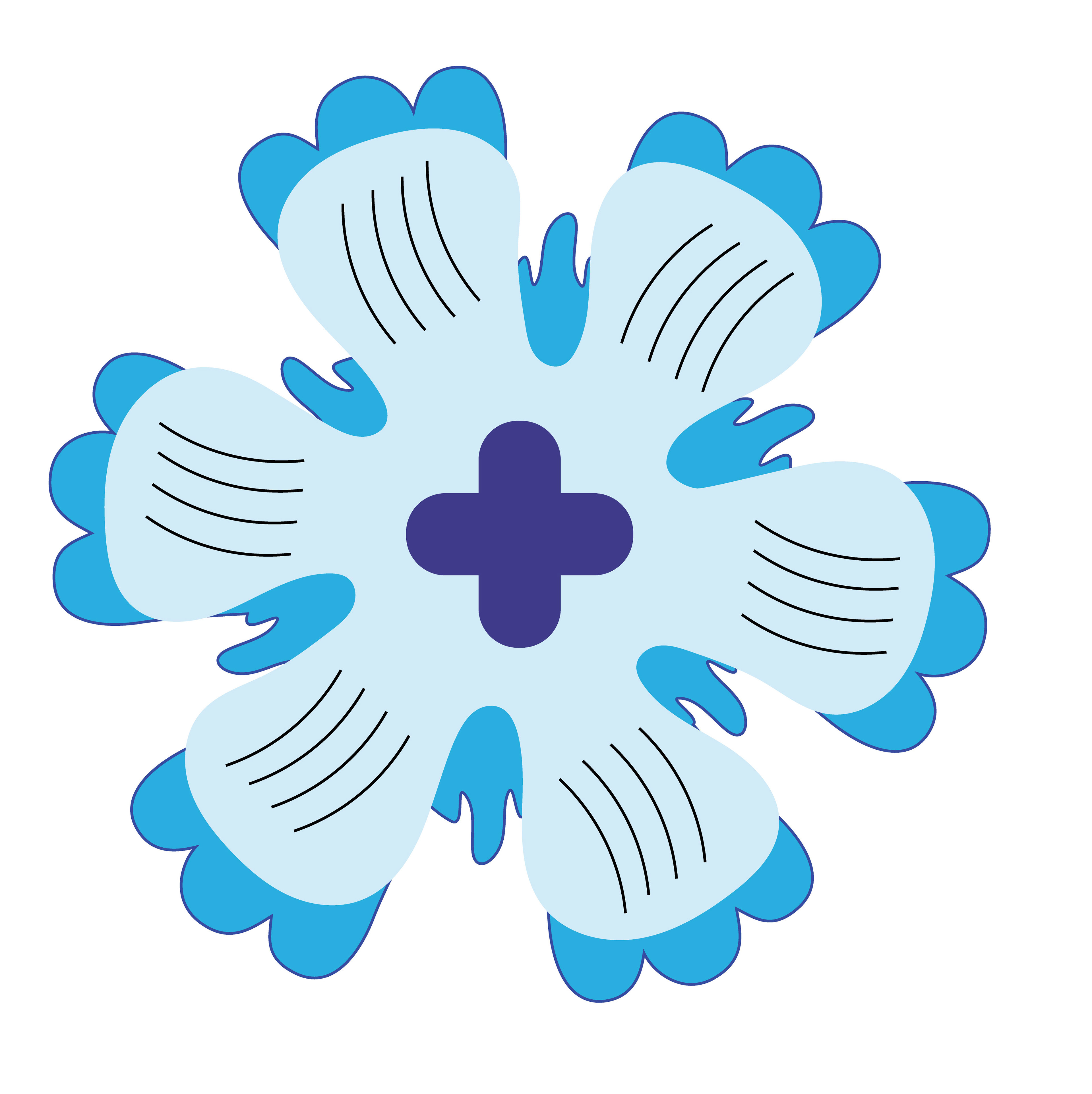 Flower Wings, Vector Drawing 3, 2025