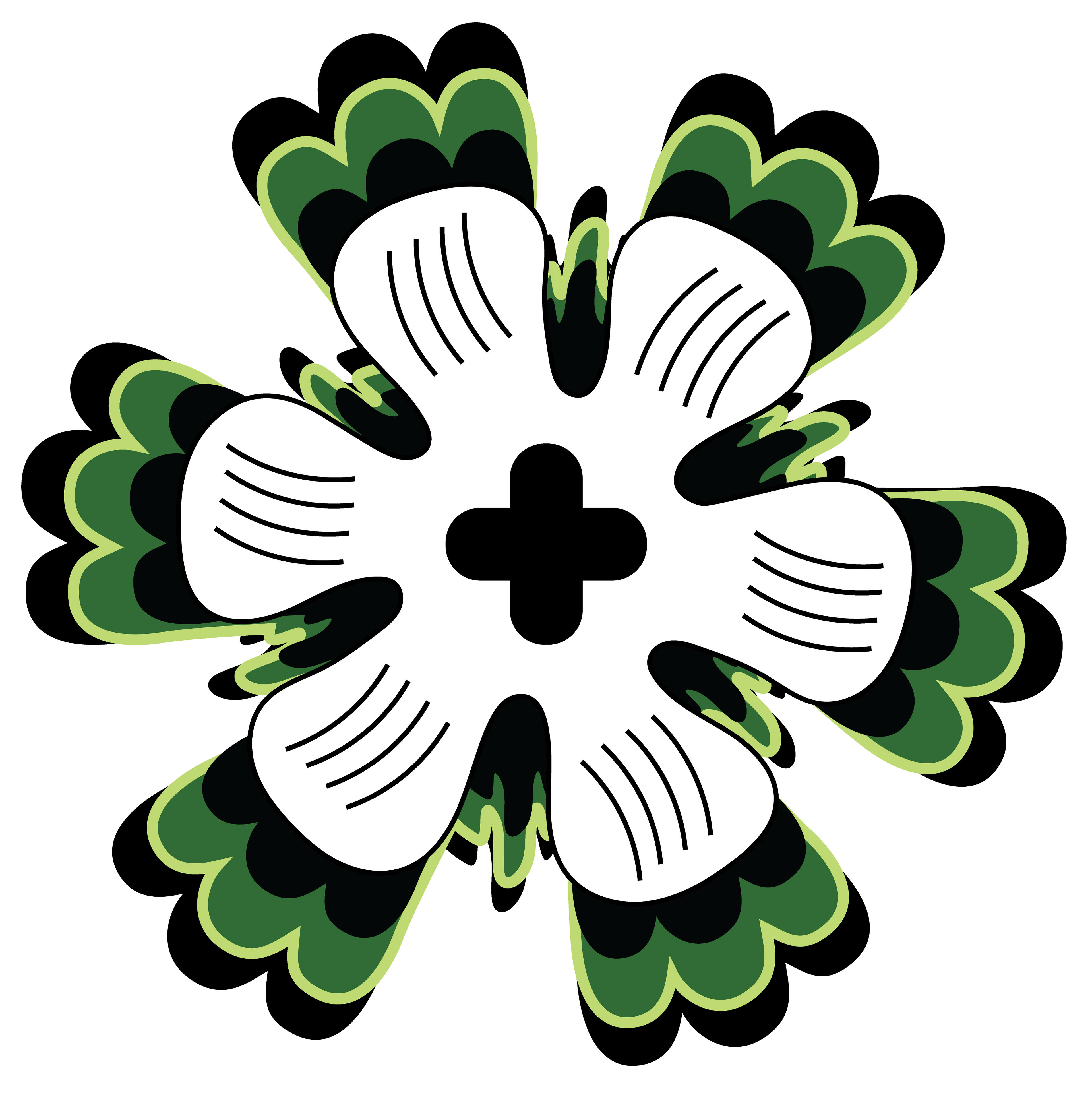 Flower Wings, Vector Drawing 2, 2025