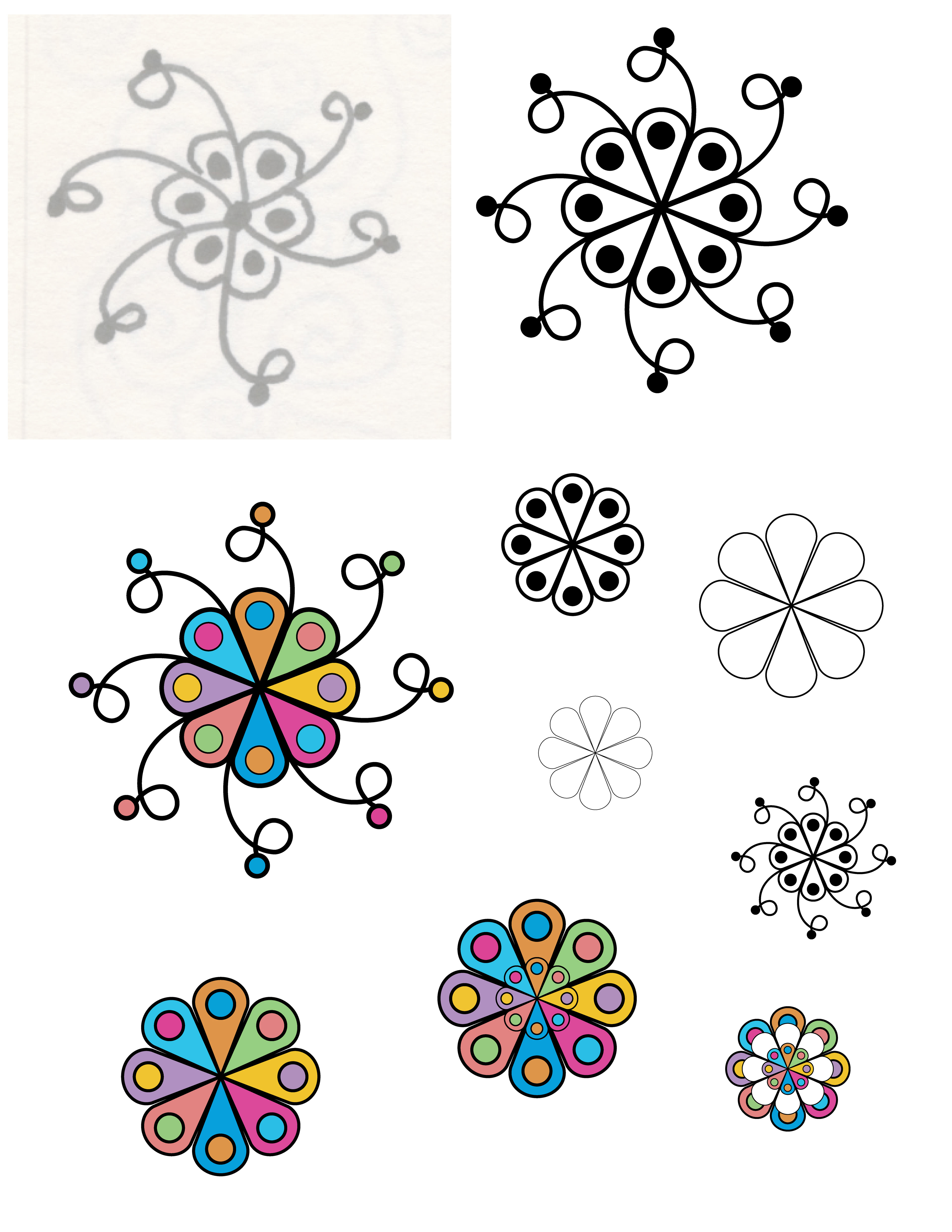 Flower Power, Illustrator Artboard, 2021