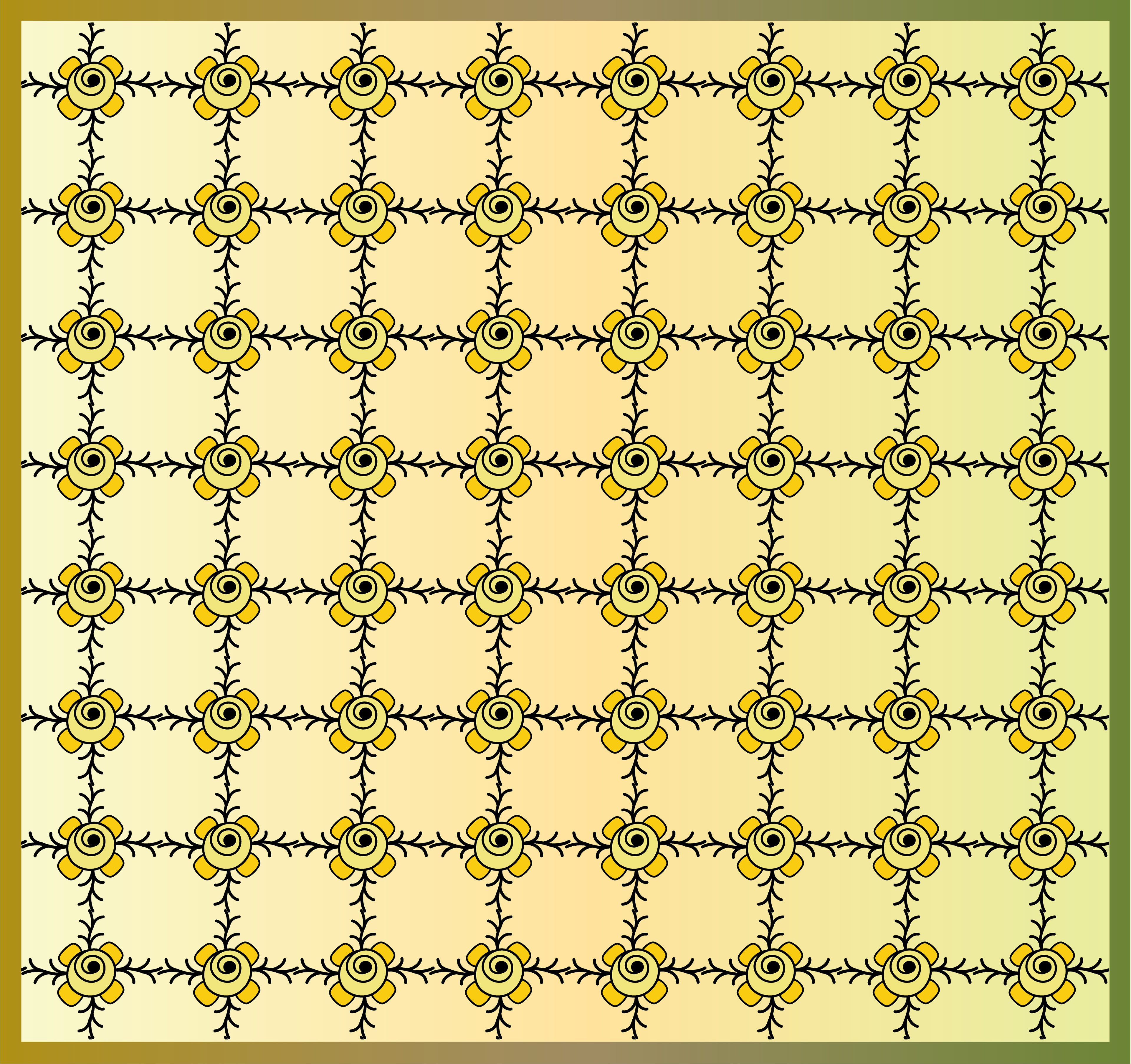 Buttercup,, Digital Art, pattern 4, 2020