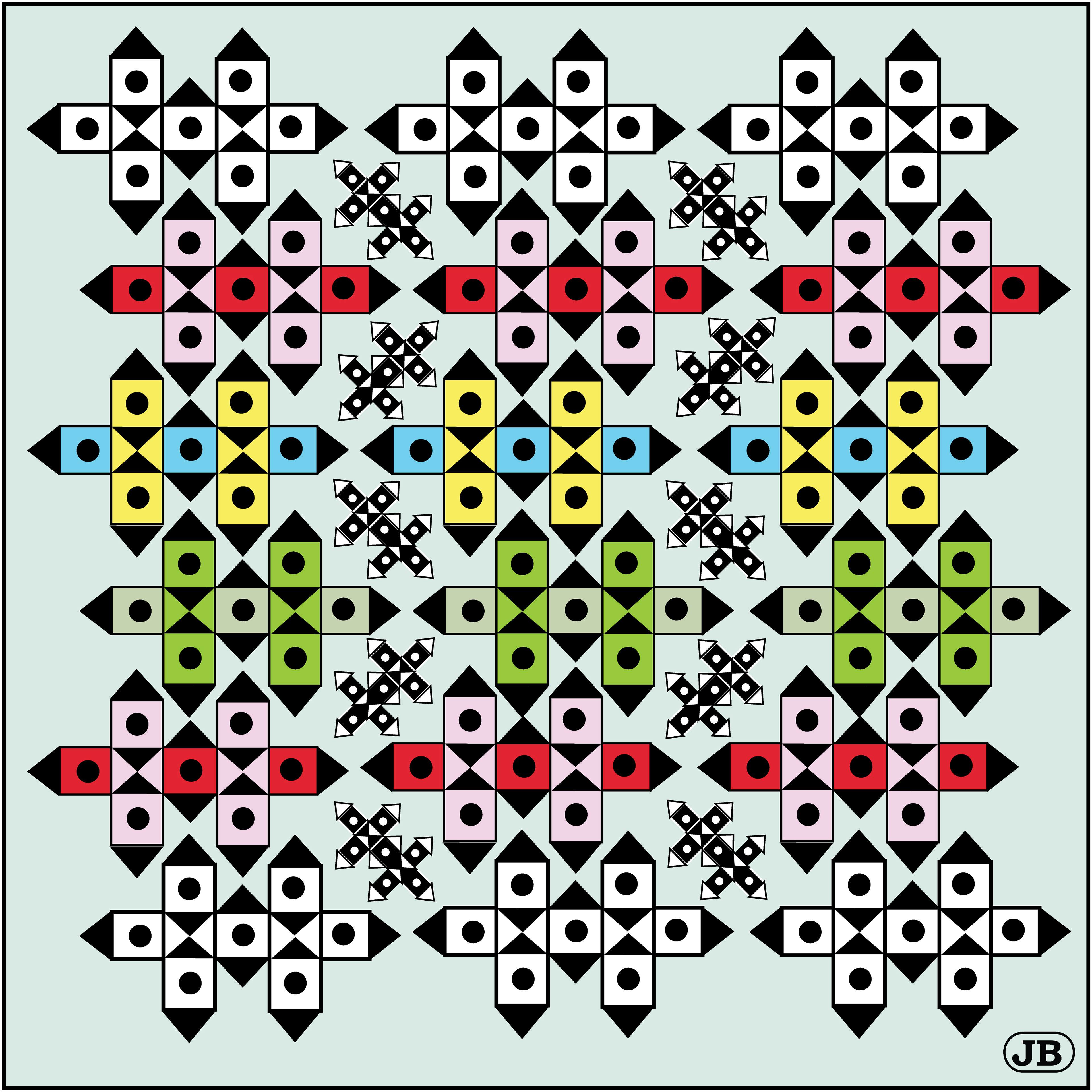 Townhouse Pattern, Digital Art, 2006