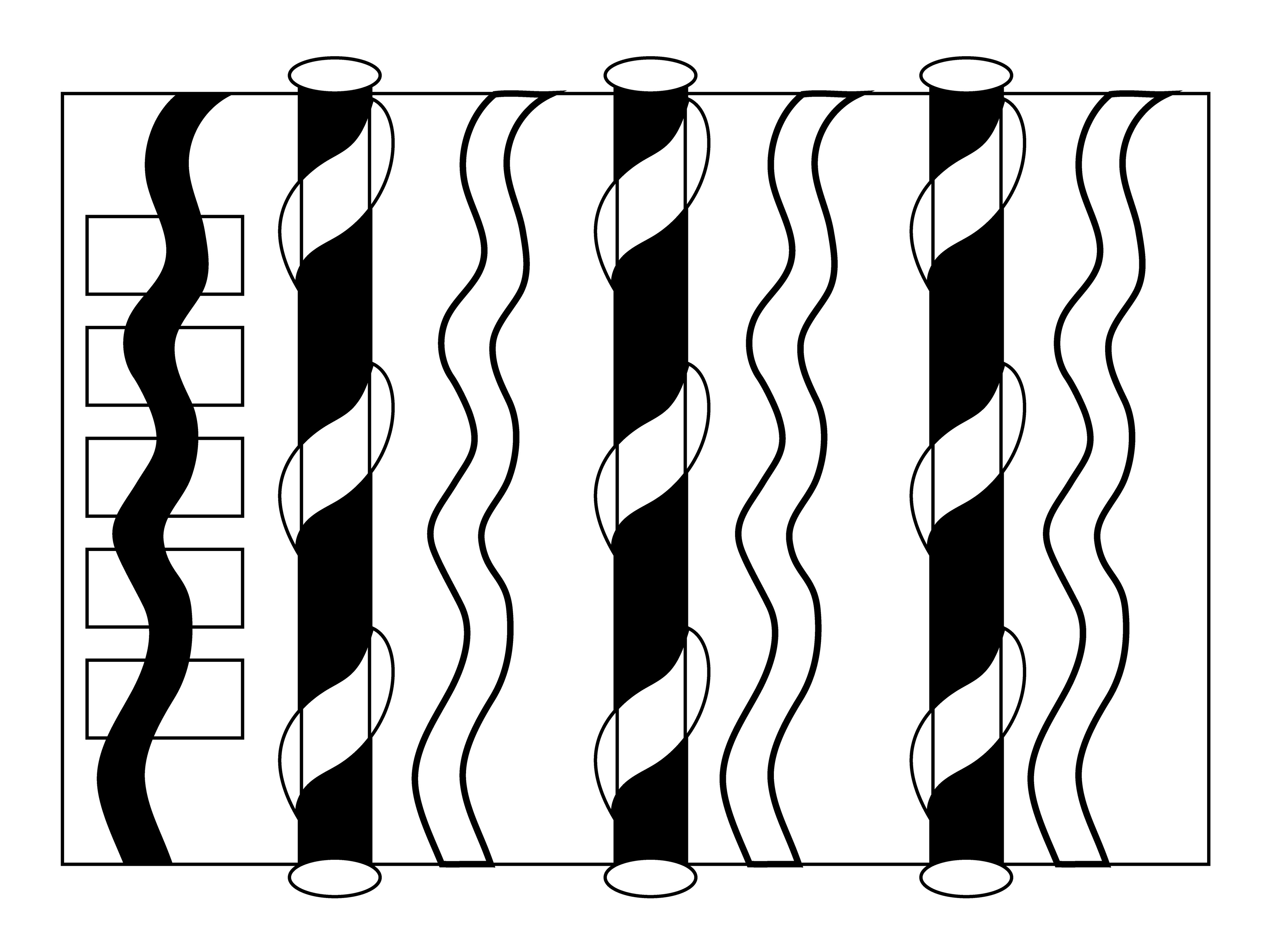 Pole Ribbons, Digital Art, Version 1, 2025