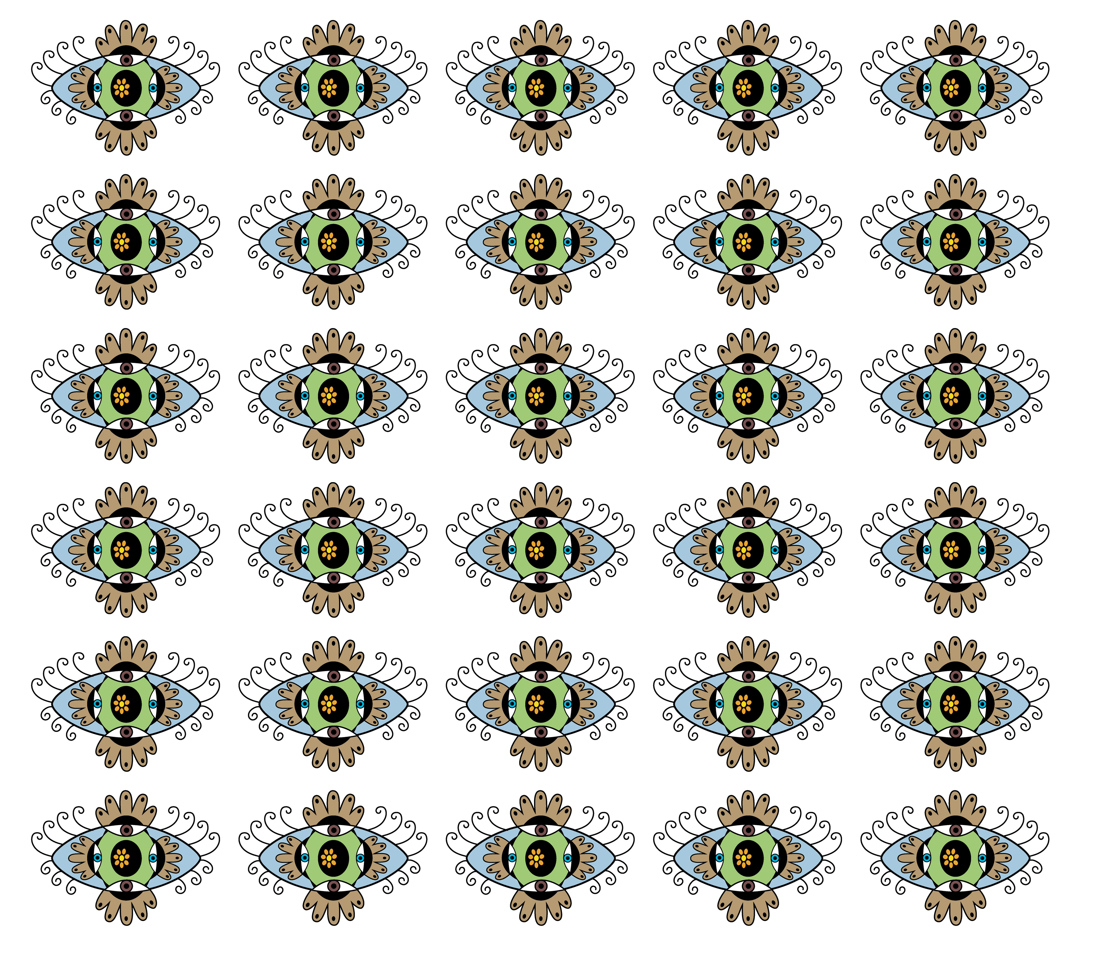 Clairvoyant, Digital Art, Pattern 1, 2025