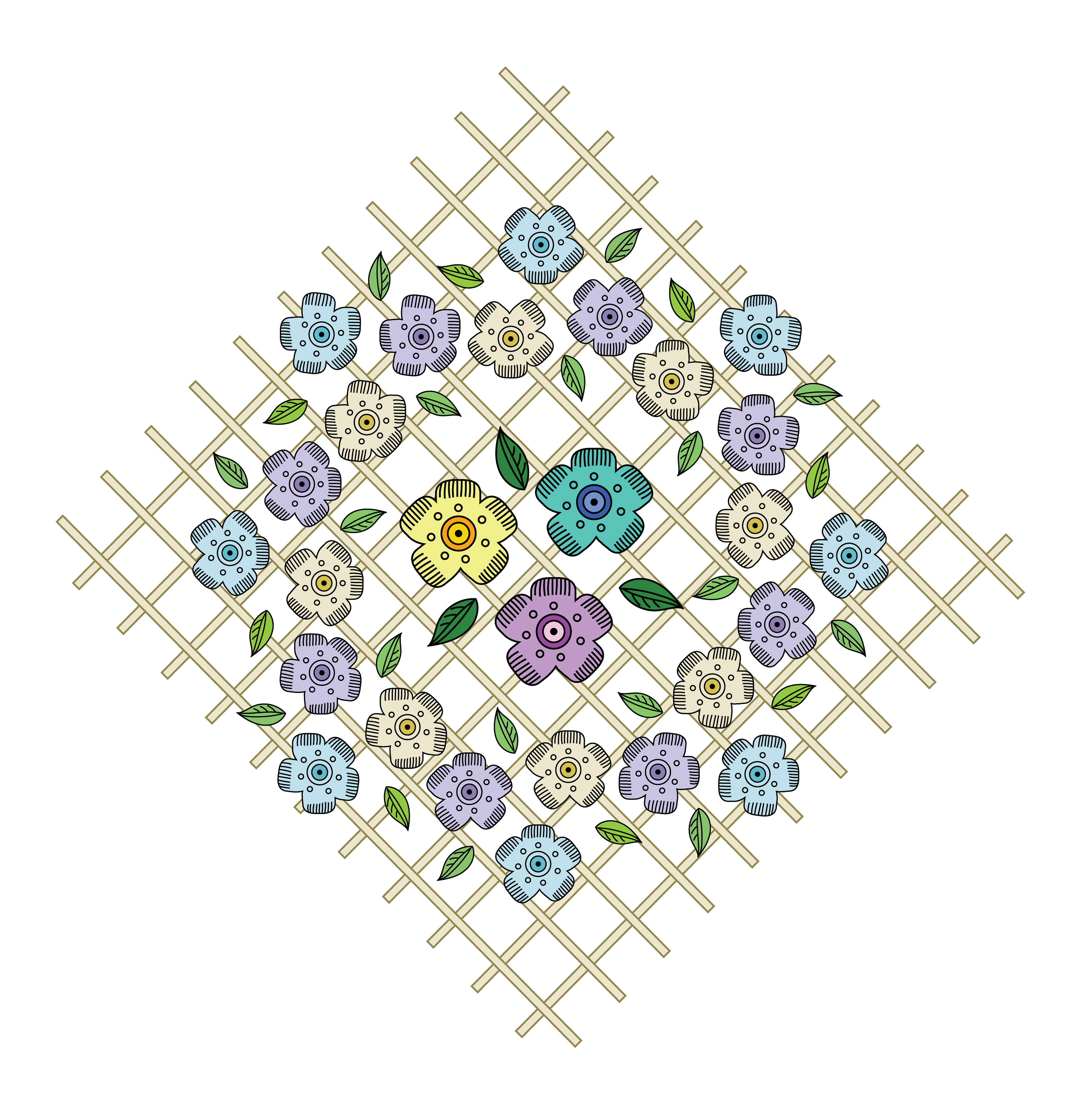 Trellis Pattern, Digital Art, 2025