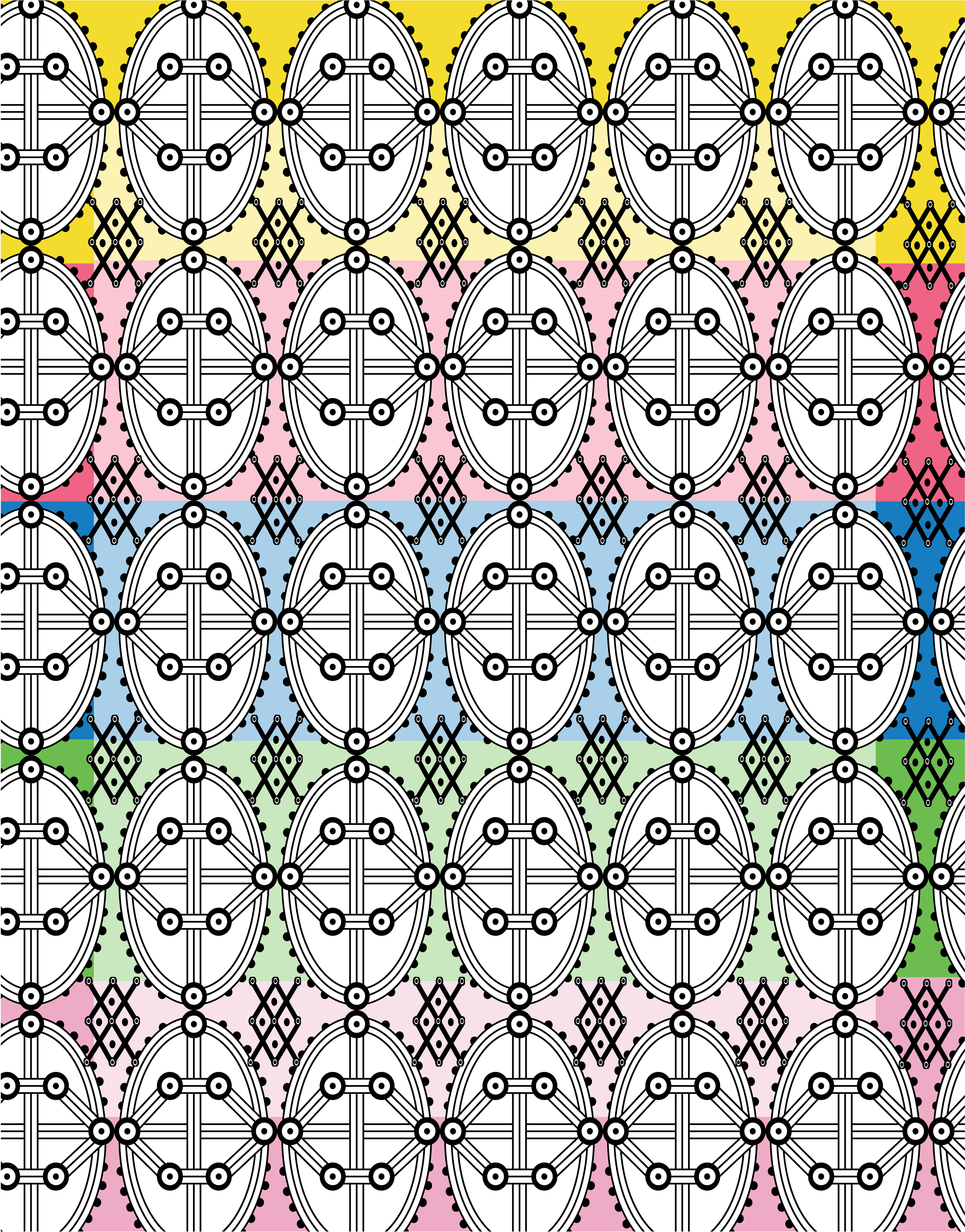Ring Gauges, Digital Art, Pattern 1, 2020