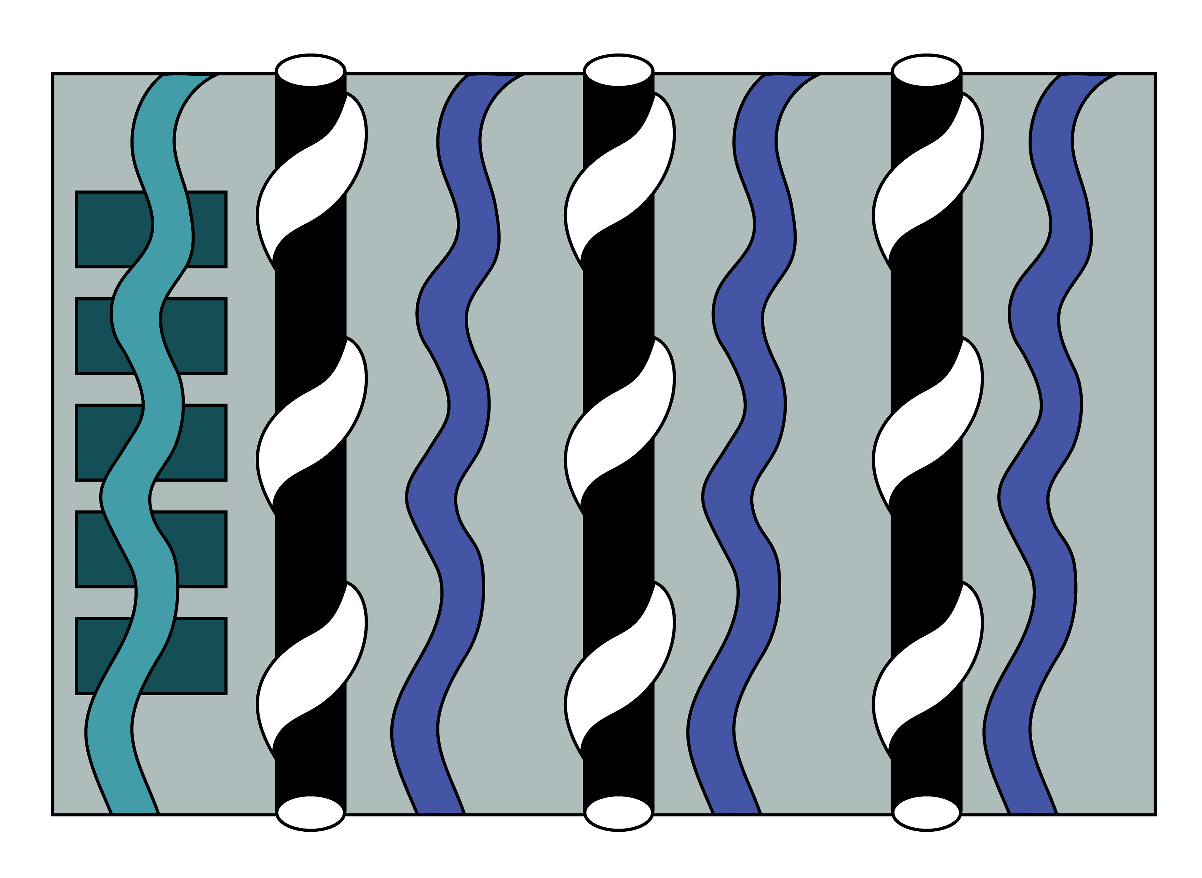 Pole Ribbons, Digital Art, Version 1, 2025