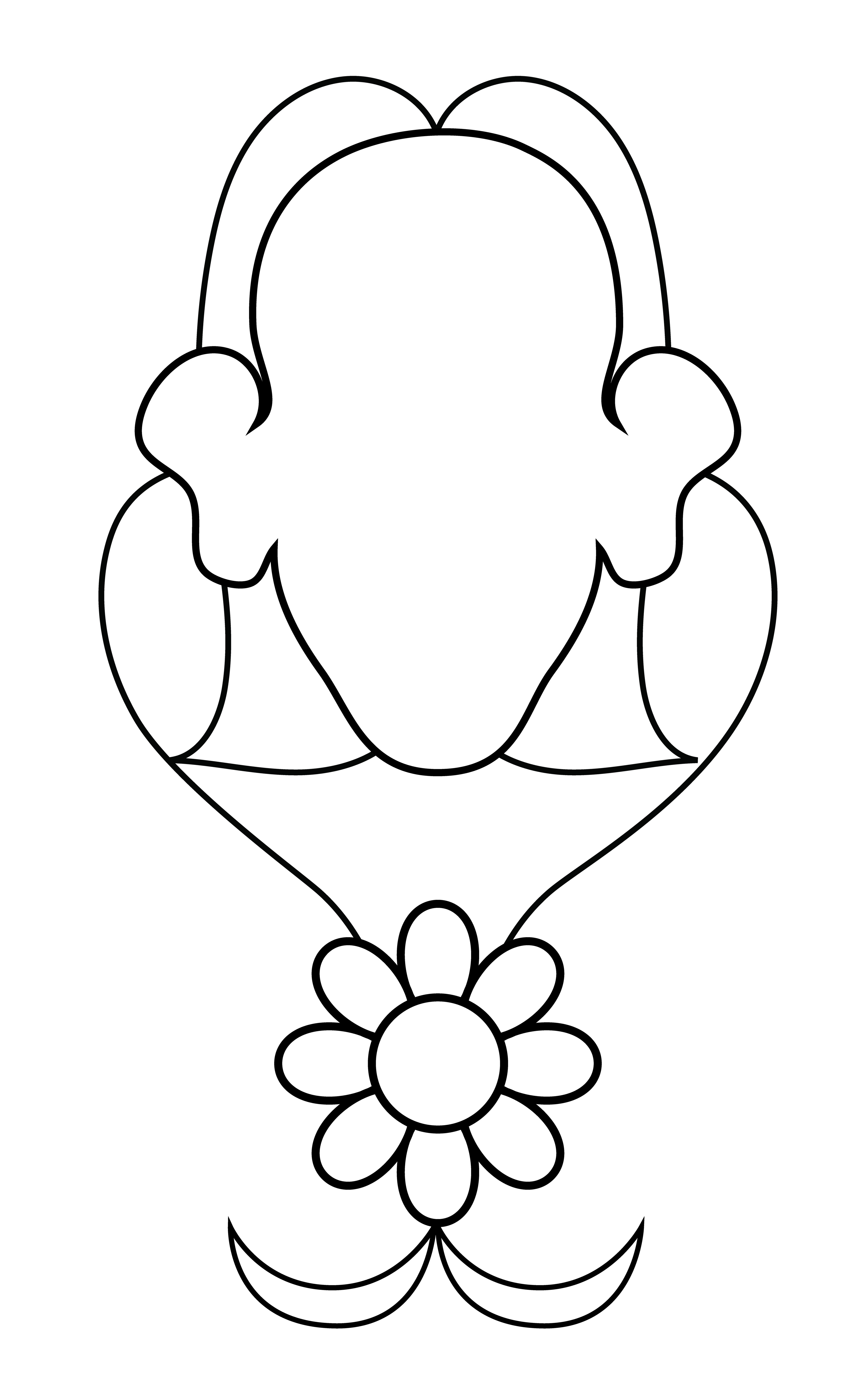 Flower Pendant, Digital Art, Vector Drawing 1, 2025