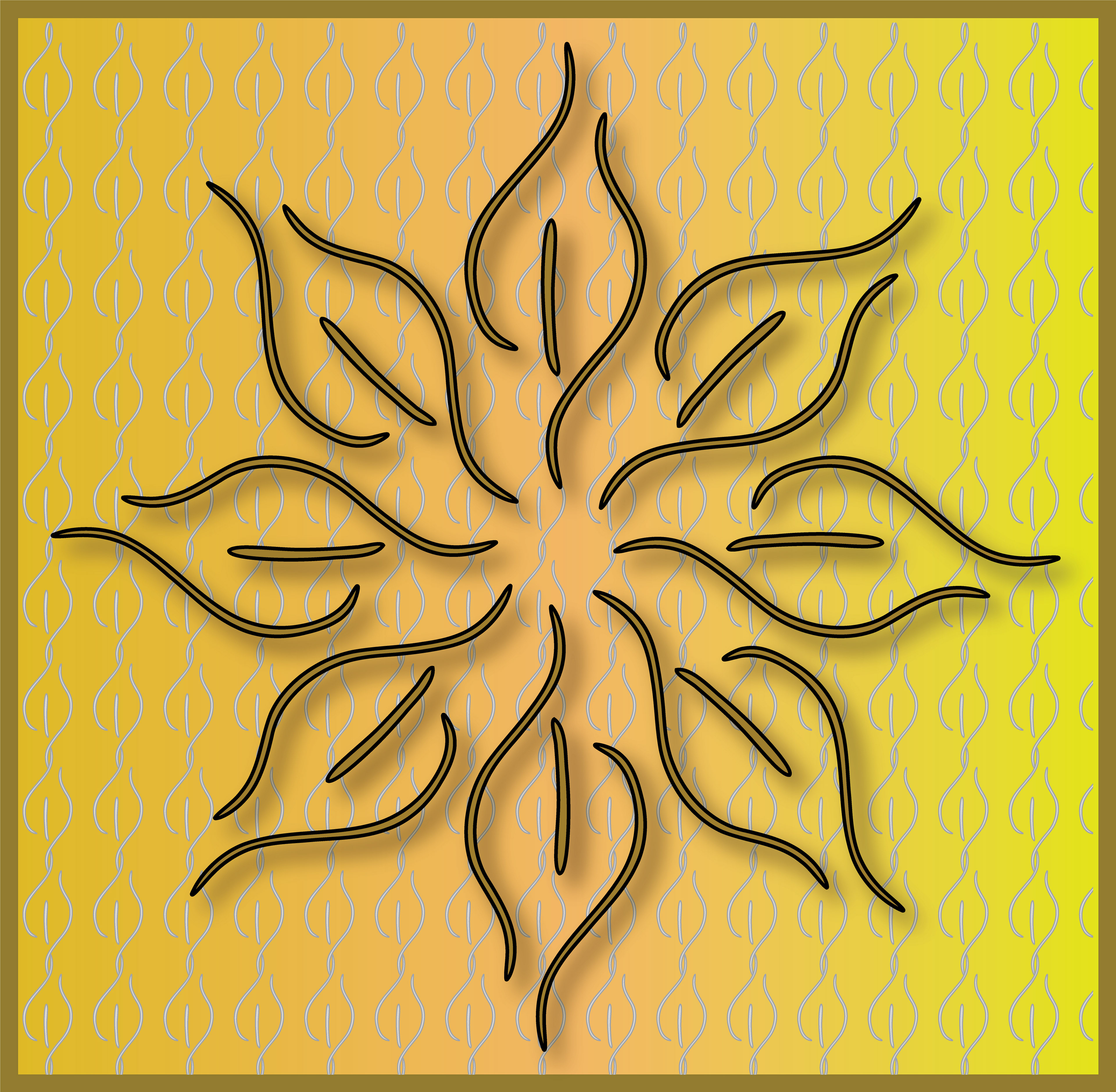 Flickering Candle Flame, Digital Art, Radial 1, 2025