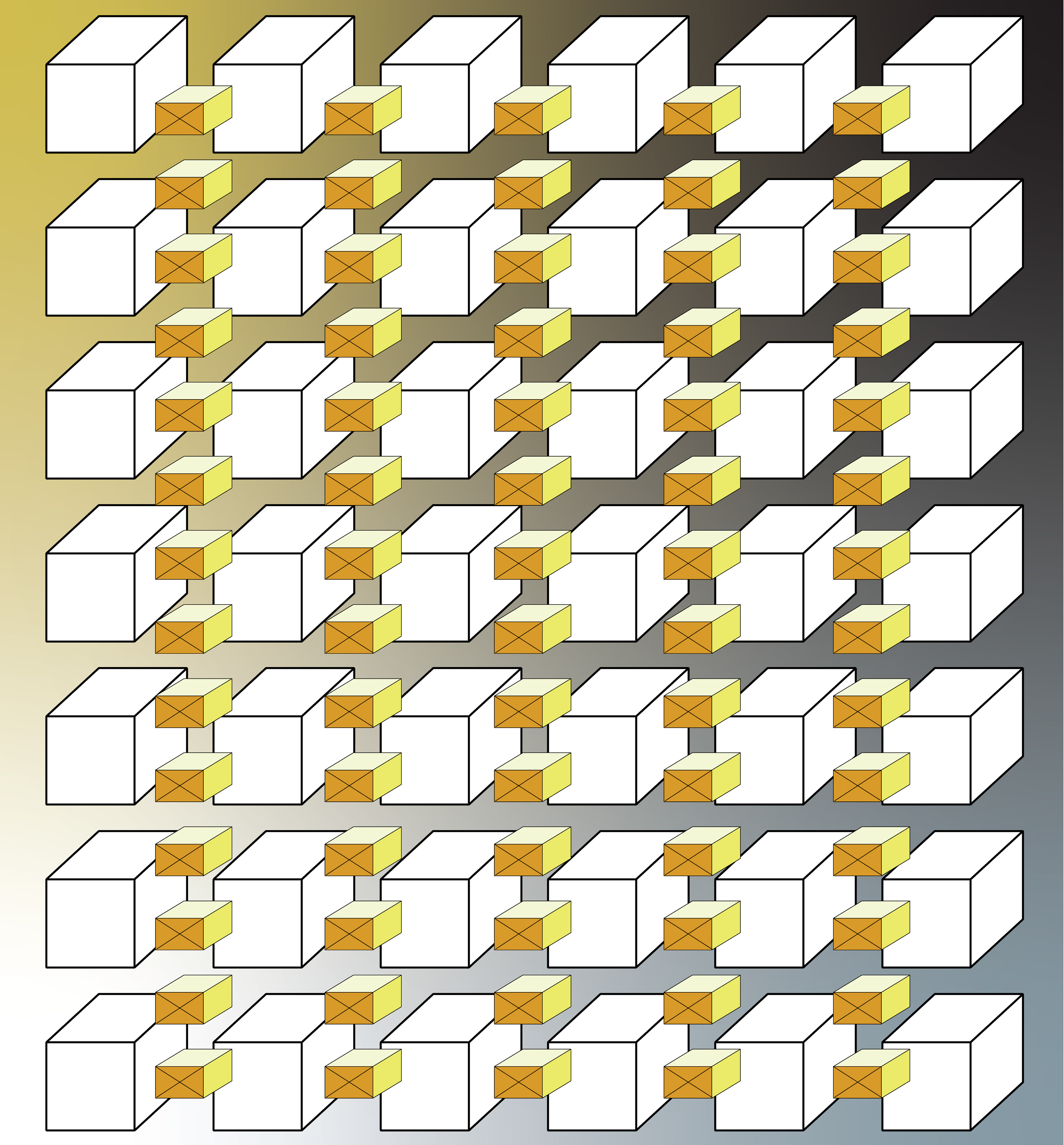 Box Ghosts, Digital Art, Pattern 3, 2025