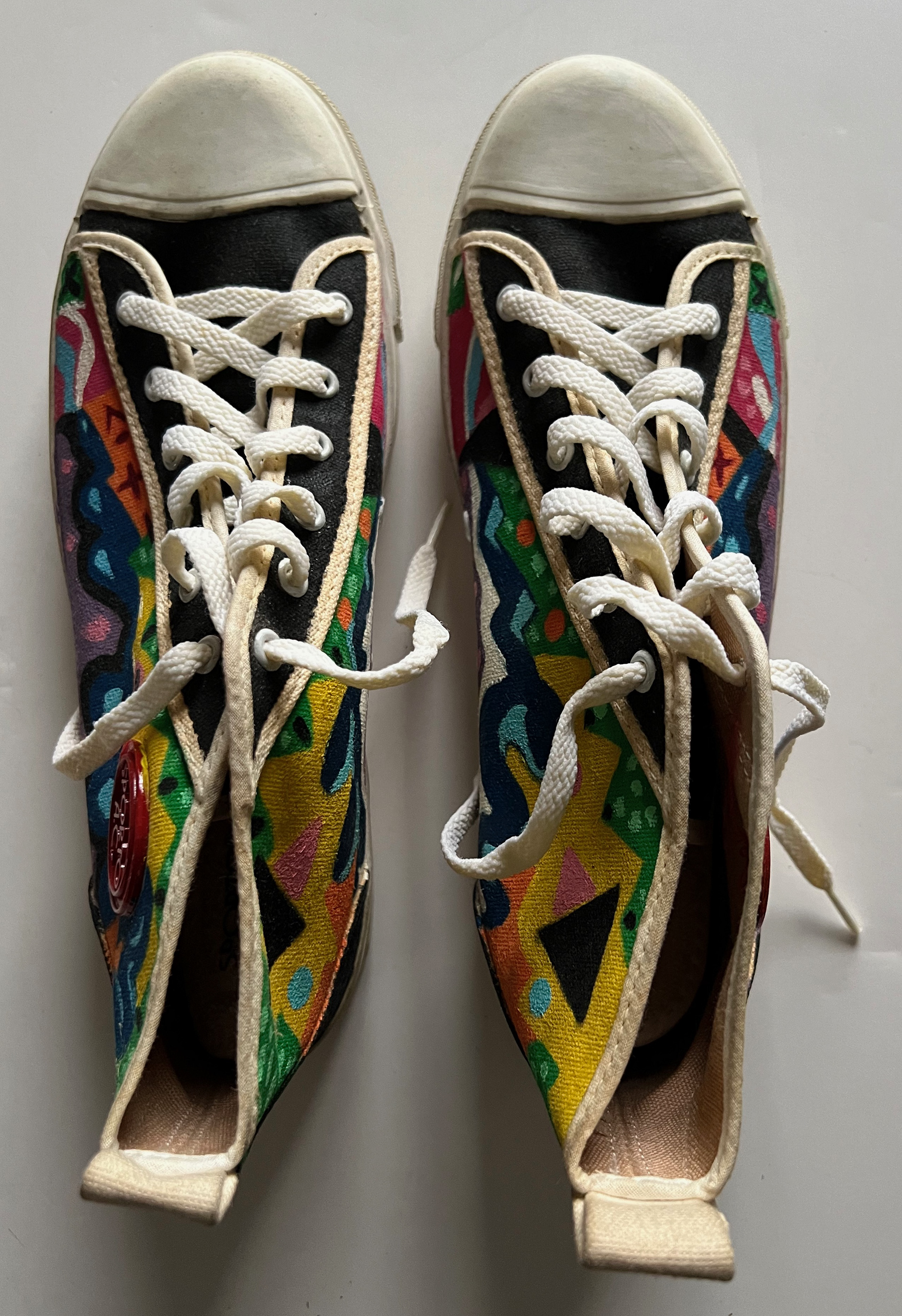 Bobos, Acrylic on Canvas Sneakers, 1987