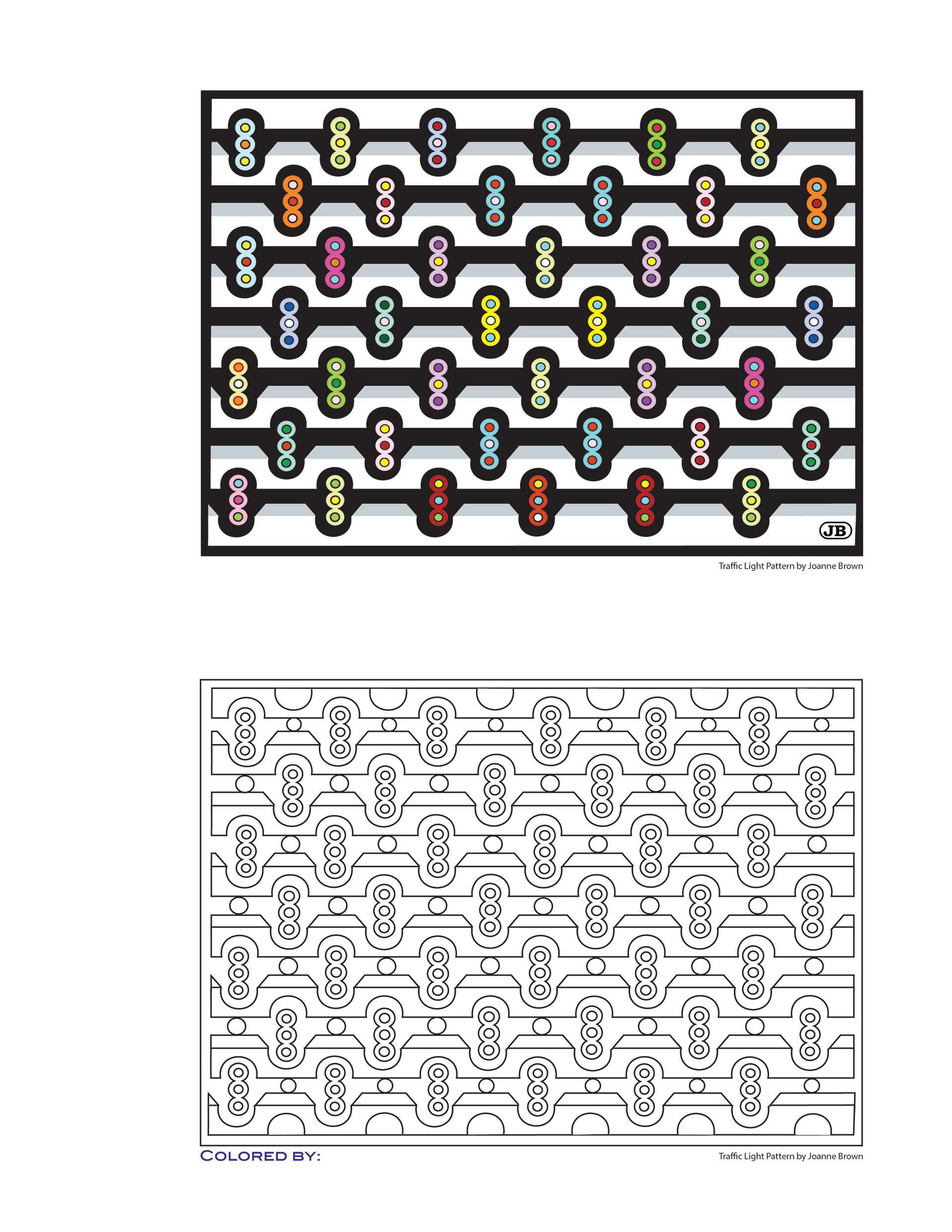 Portfolio Coloring Book - Traffic Lights