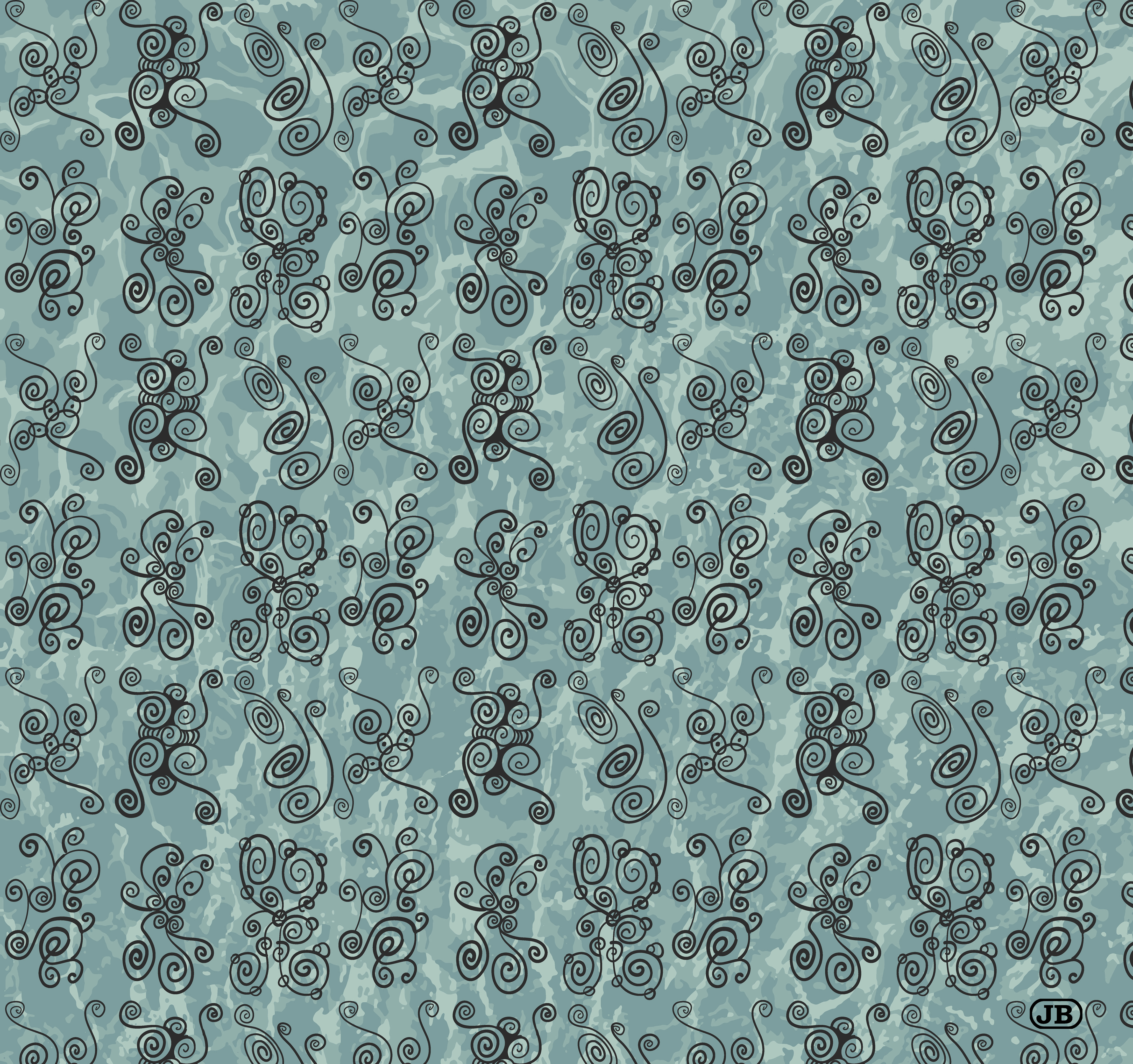 Water Pattern, Digital Art, 2019