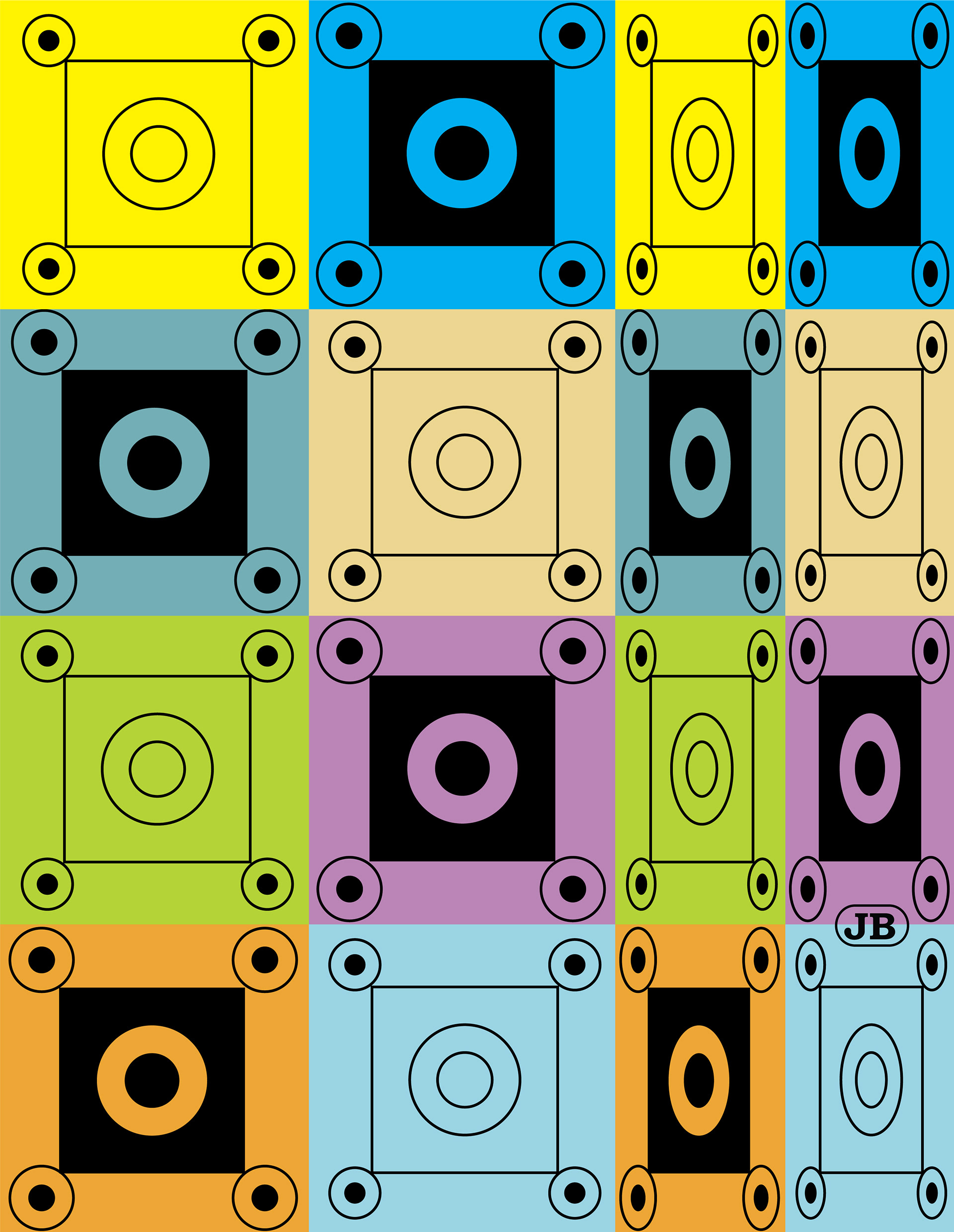 Domestic Partner Pattern 3 - Digital Art, 2024