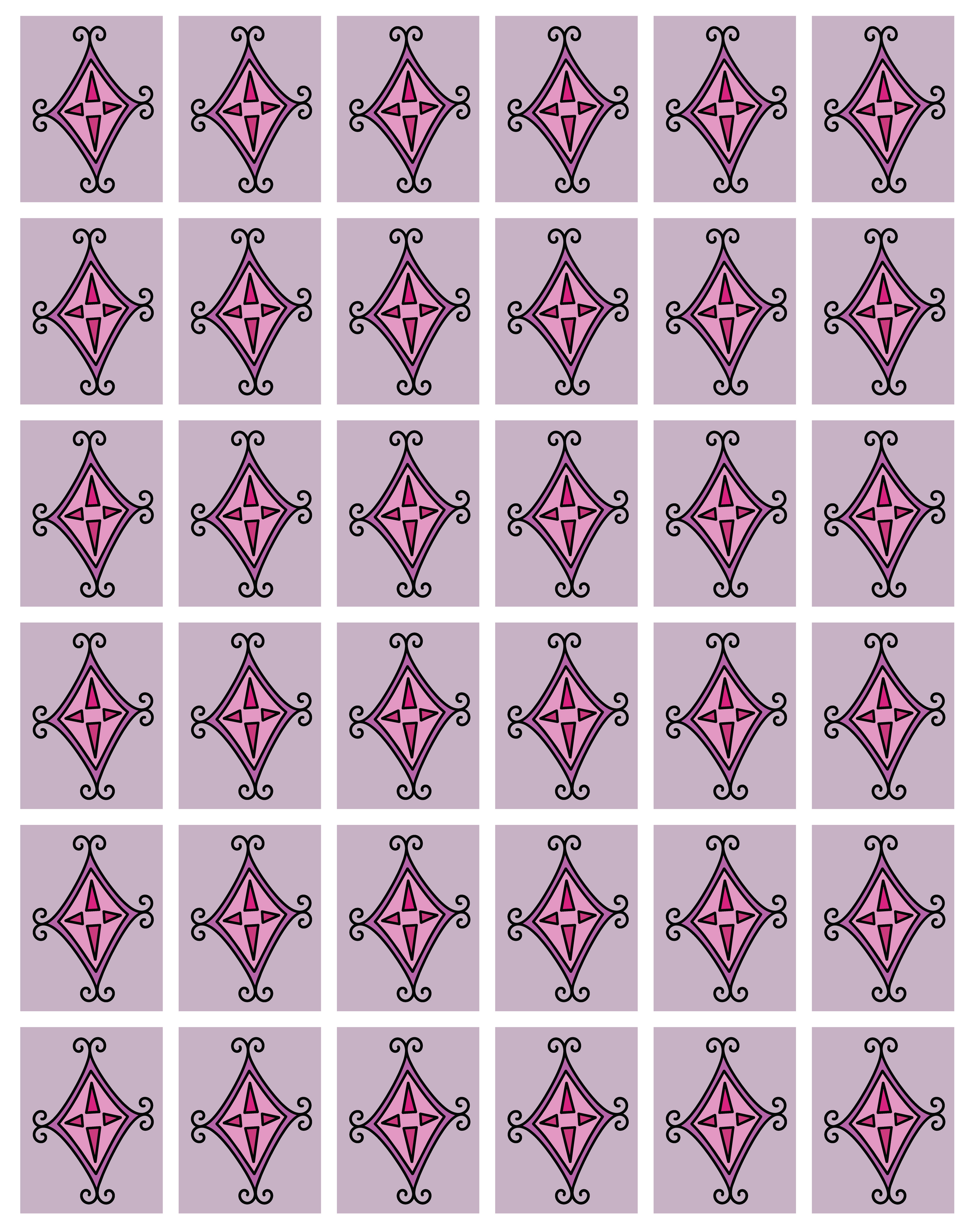 Kite Shield, Digital Art, Pattern 2, 2026