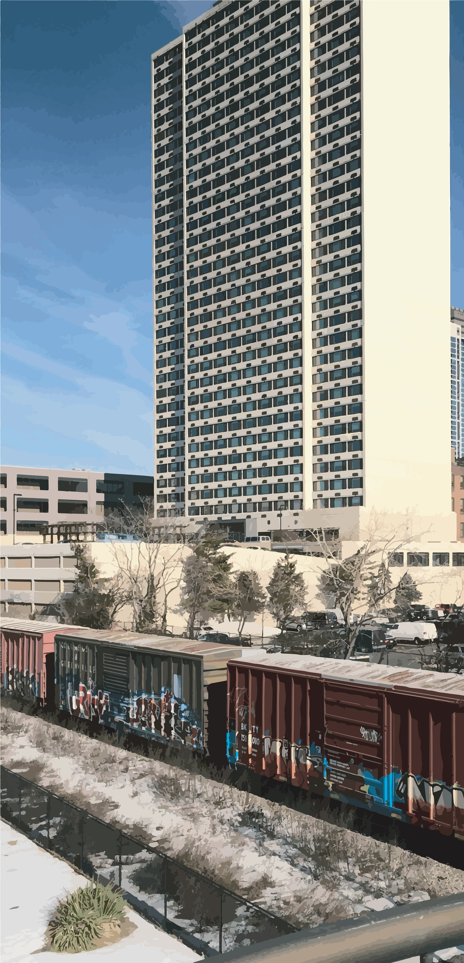 2400 Chestnut, Image Trace of Photograph, 2025
