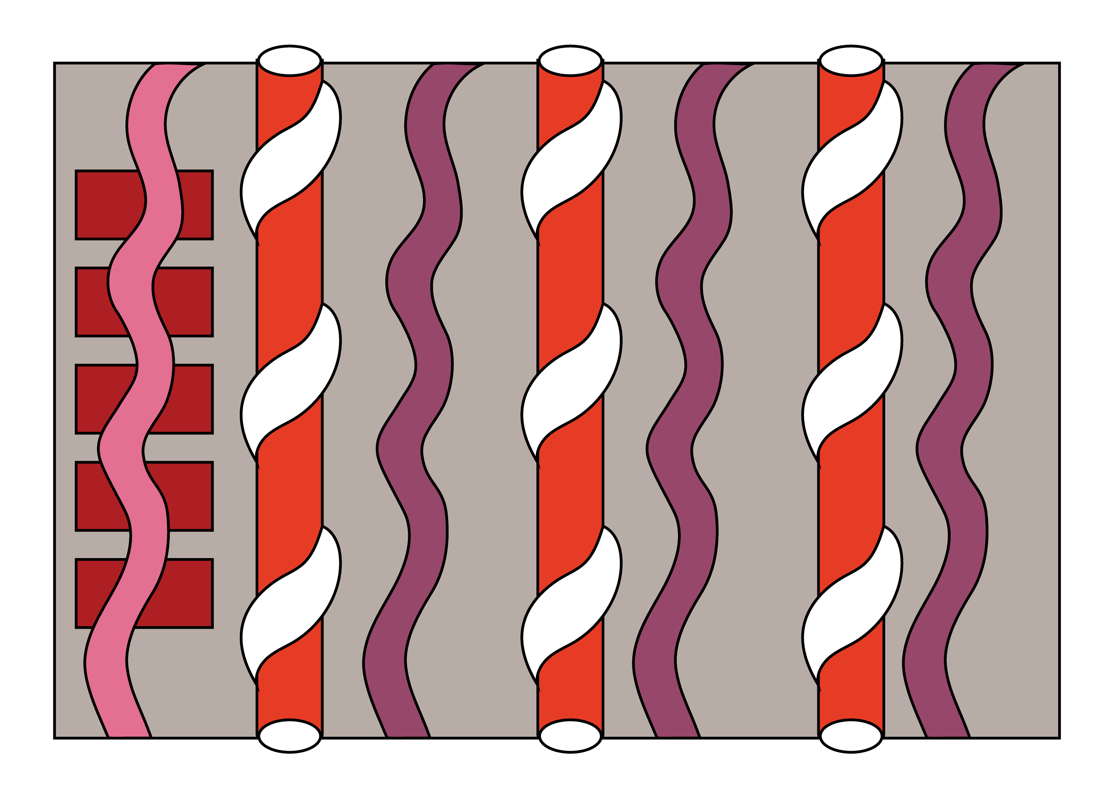 Pole Ribbons, Digital Art, Version 2, 2025