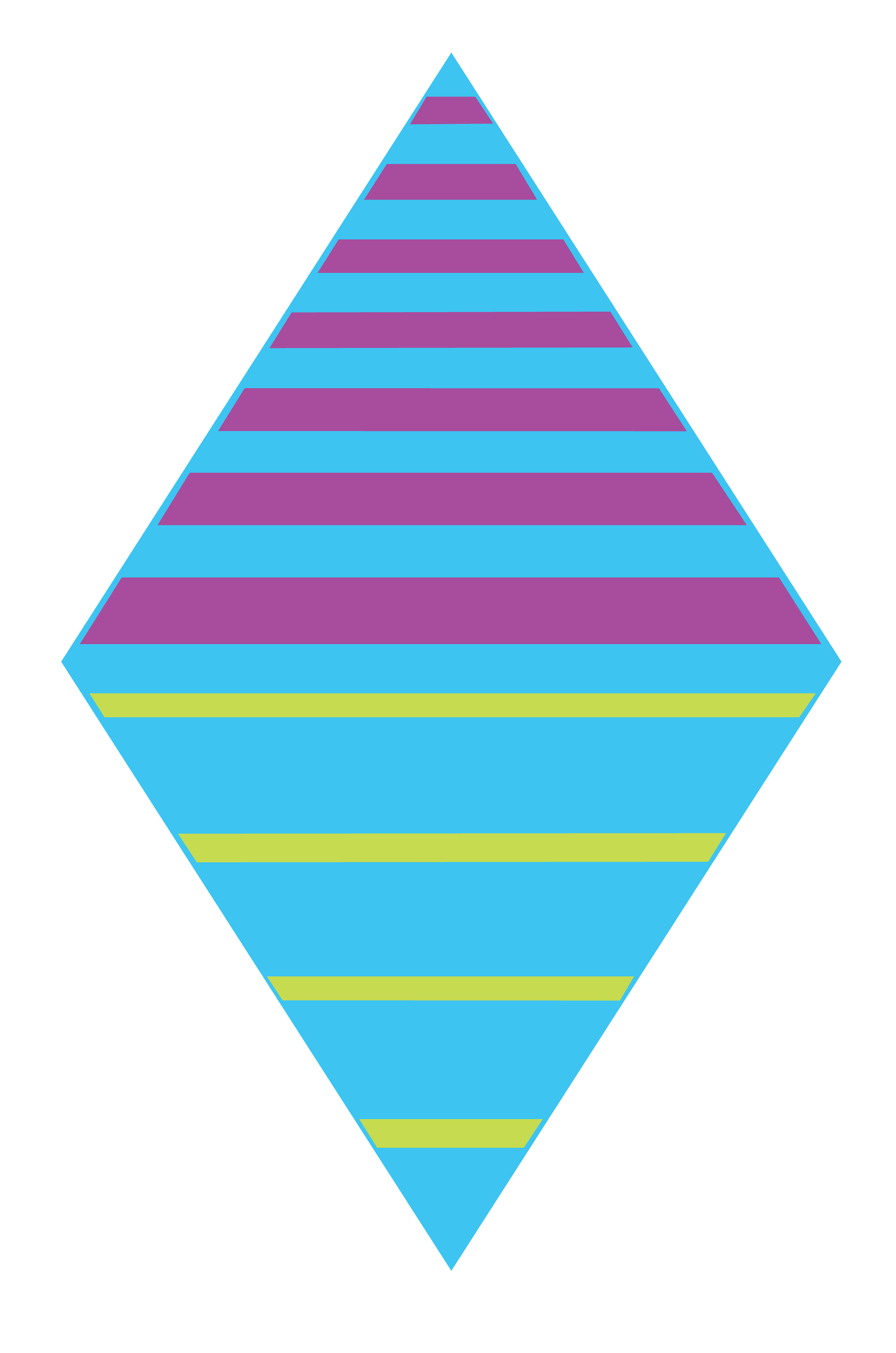 Striped Rhombus, Vector Drawing 8, 2026