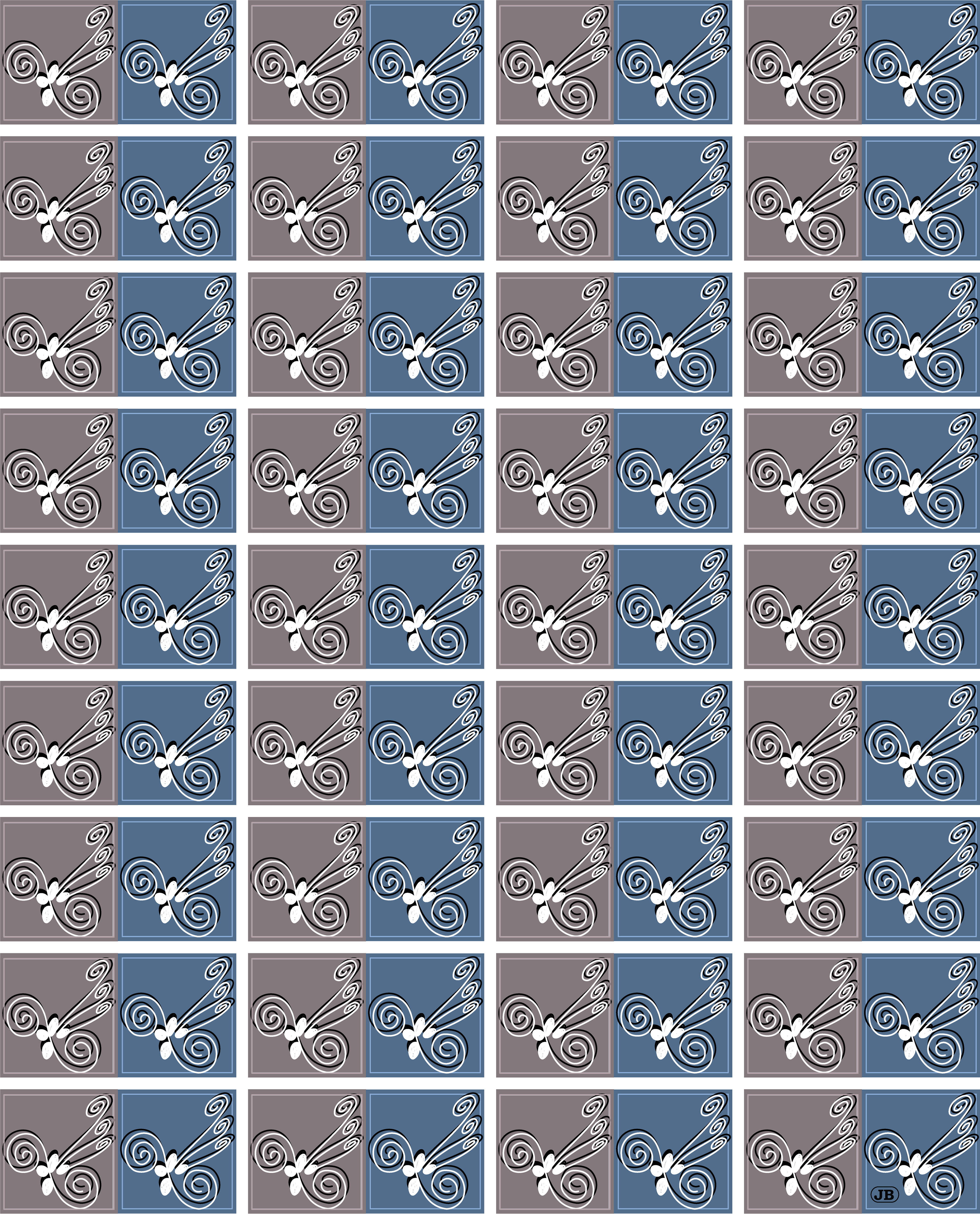 Road Runner Pattern, Digital Art, 2025
