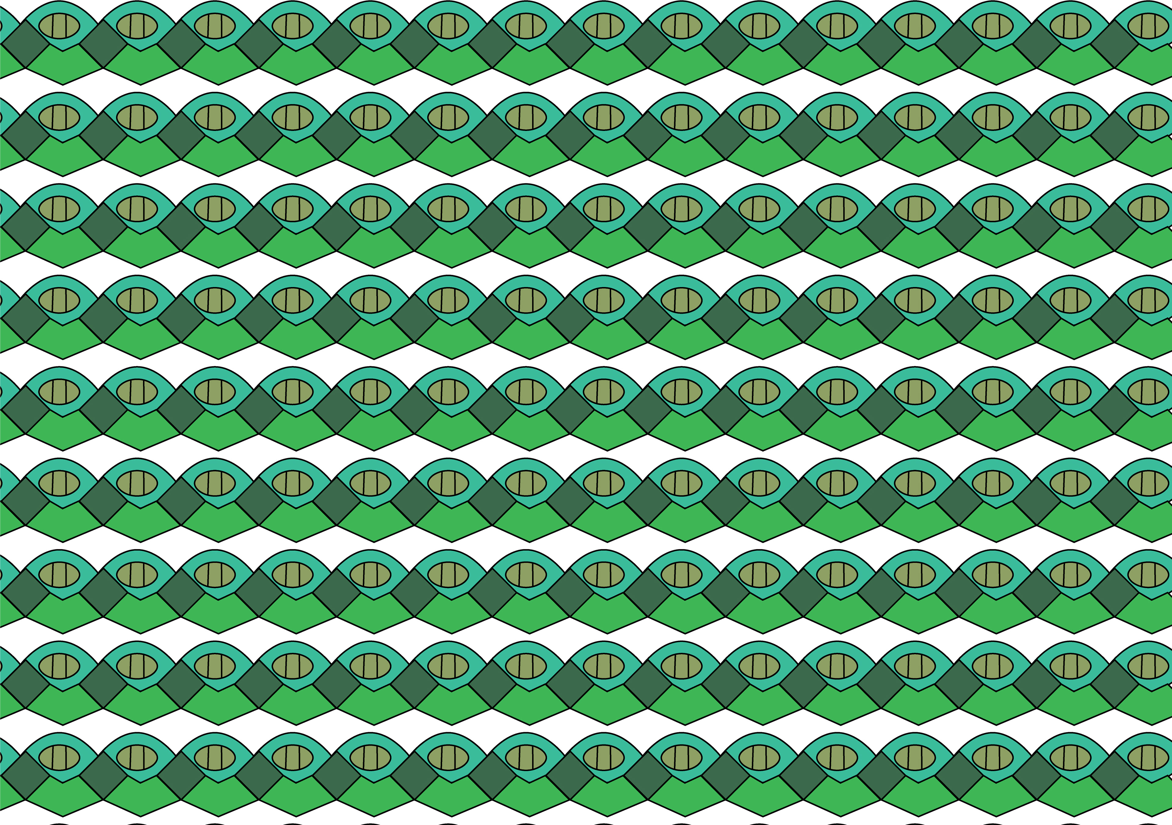Nautical pattern, Digital Art, version 3, 2024