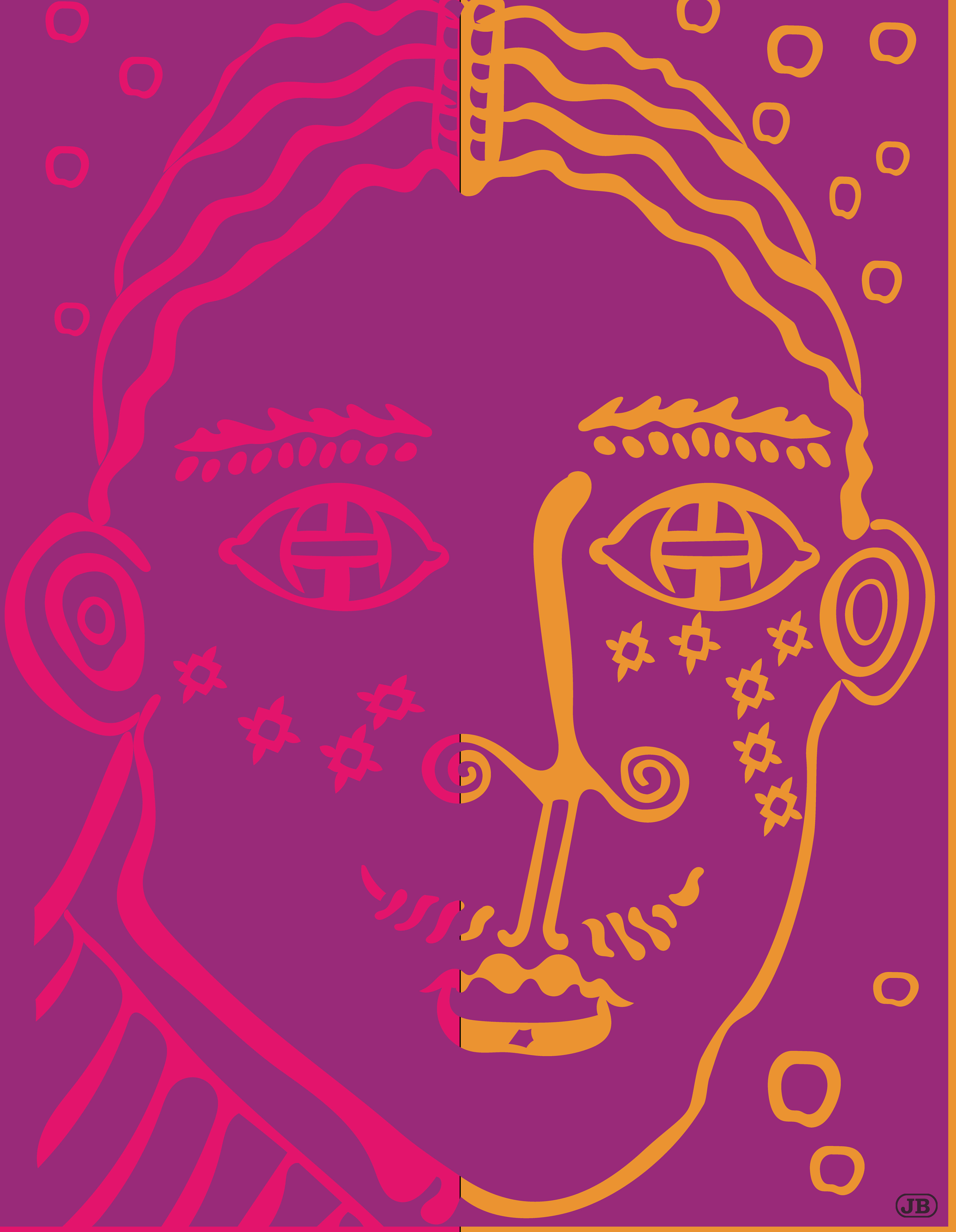 Androgynous Face, Digital Art, 2022