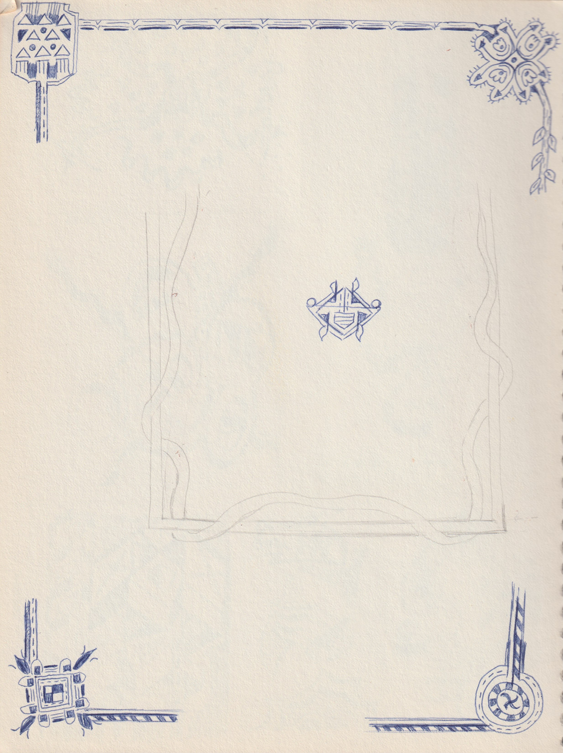 East Coast, Ballpoint Pen and Paper, 1985
