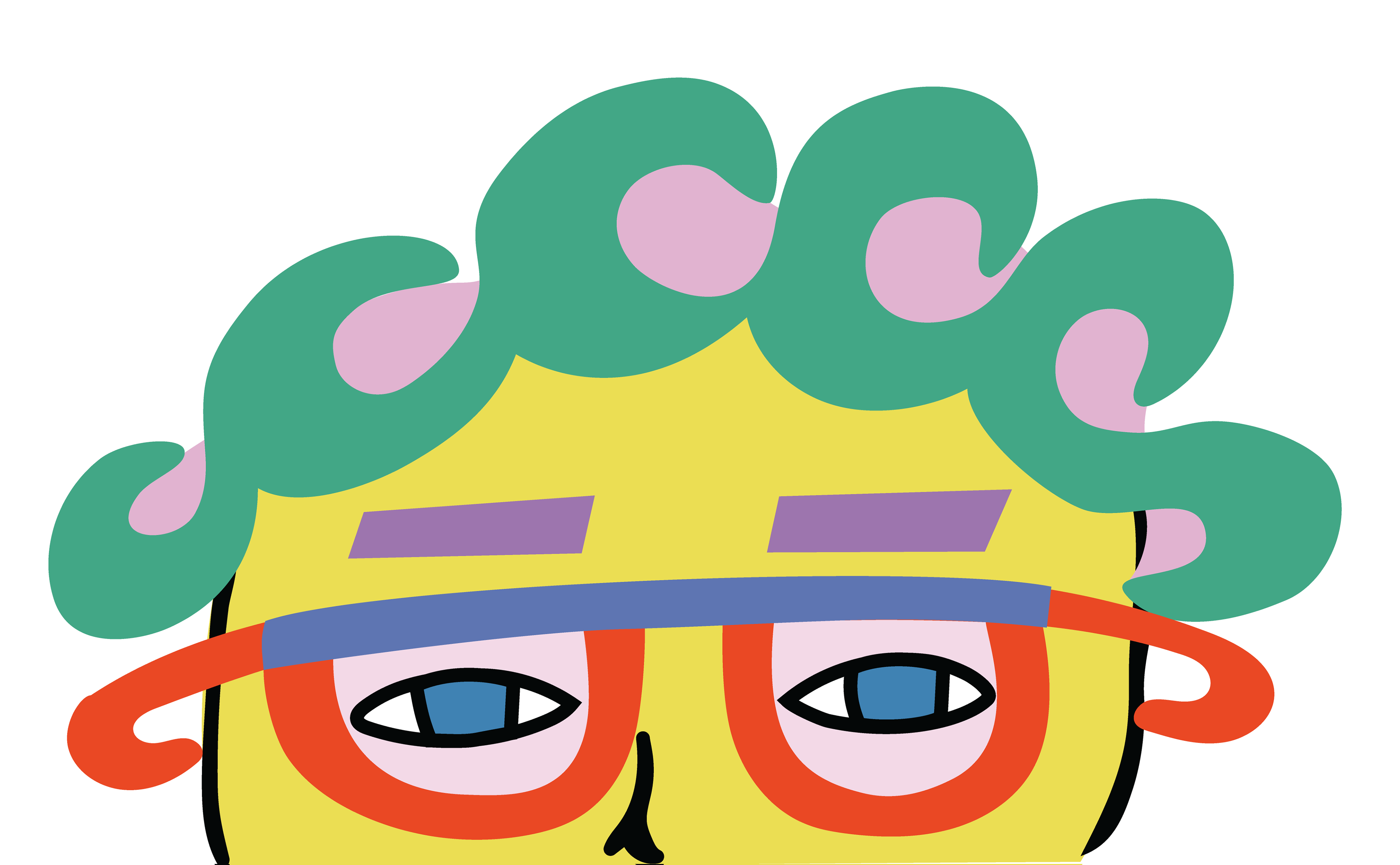 Four Eyes, Digital Art, Artwork Face 2, 2025