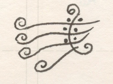 Wind Gust, Pen and Ink on Paper, 2002
