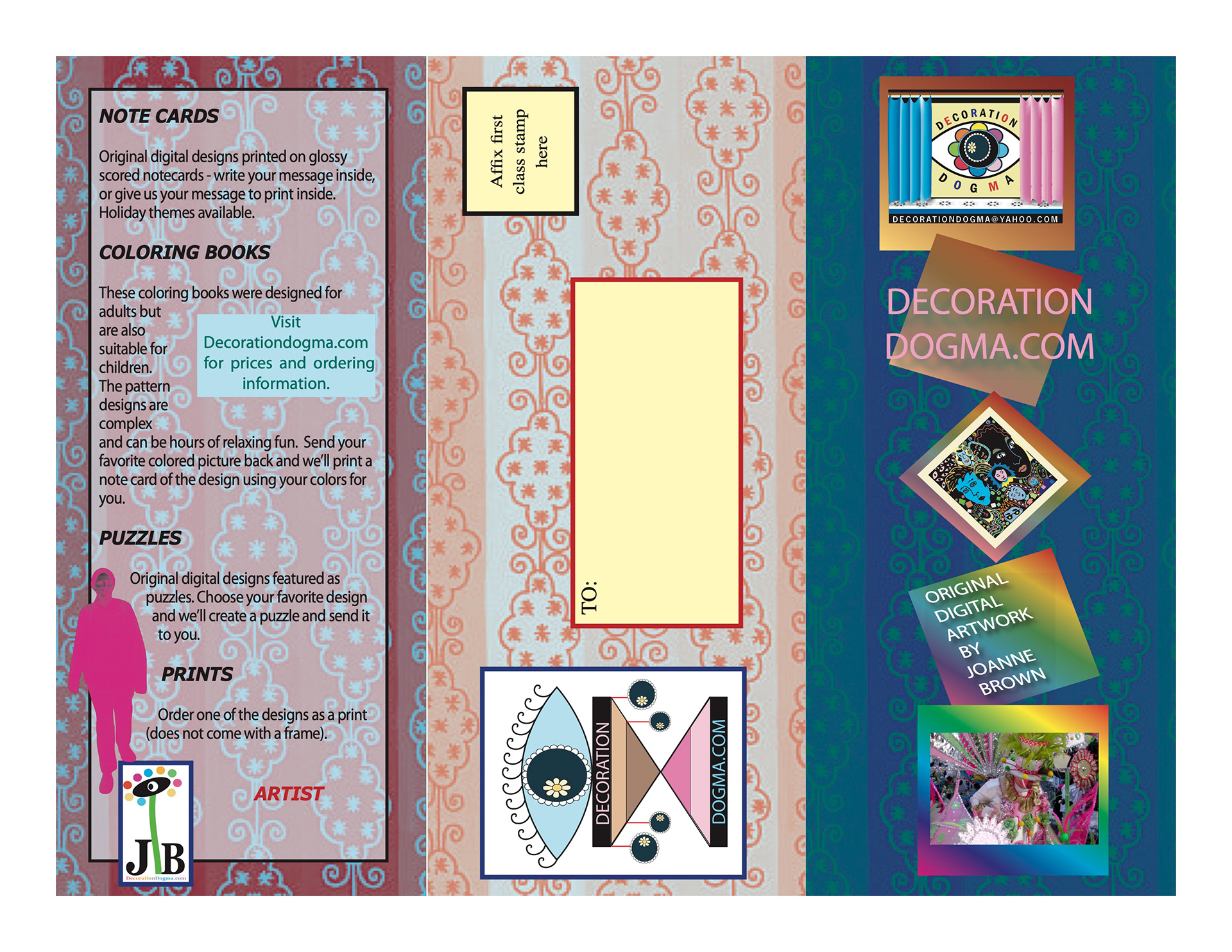 Brochure for Decoration Dogma, Page One, Digital Art, 2006