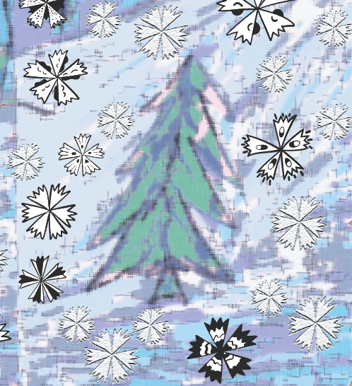 Snippet for Card Return Address Labels, Digital Art, 2019