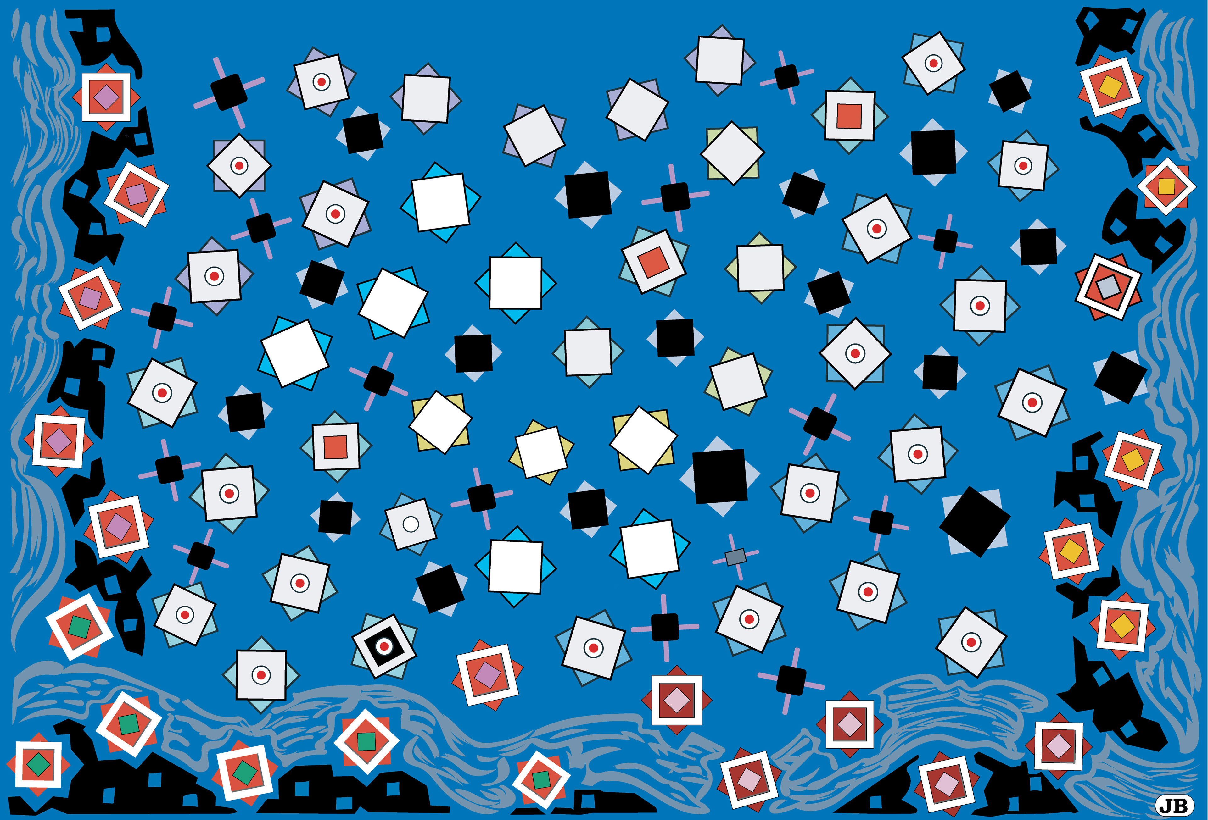 Snow Crystals, Digital Art, 2021