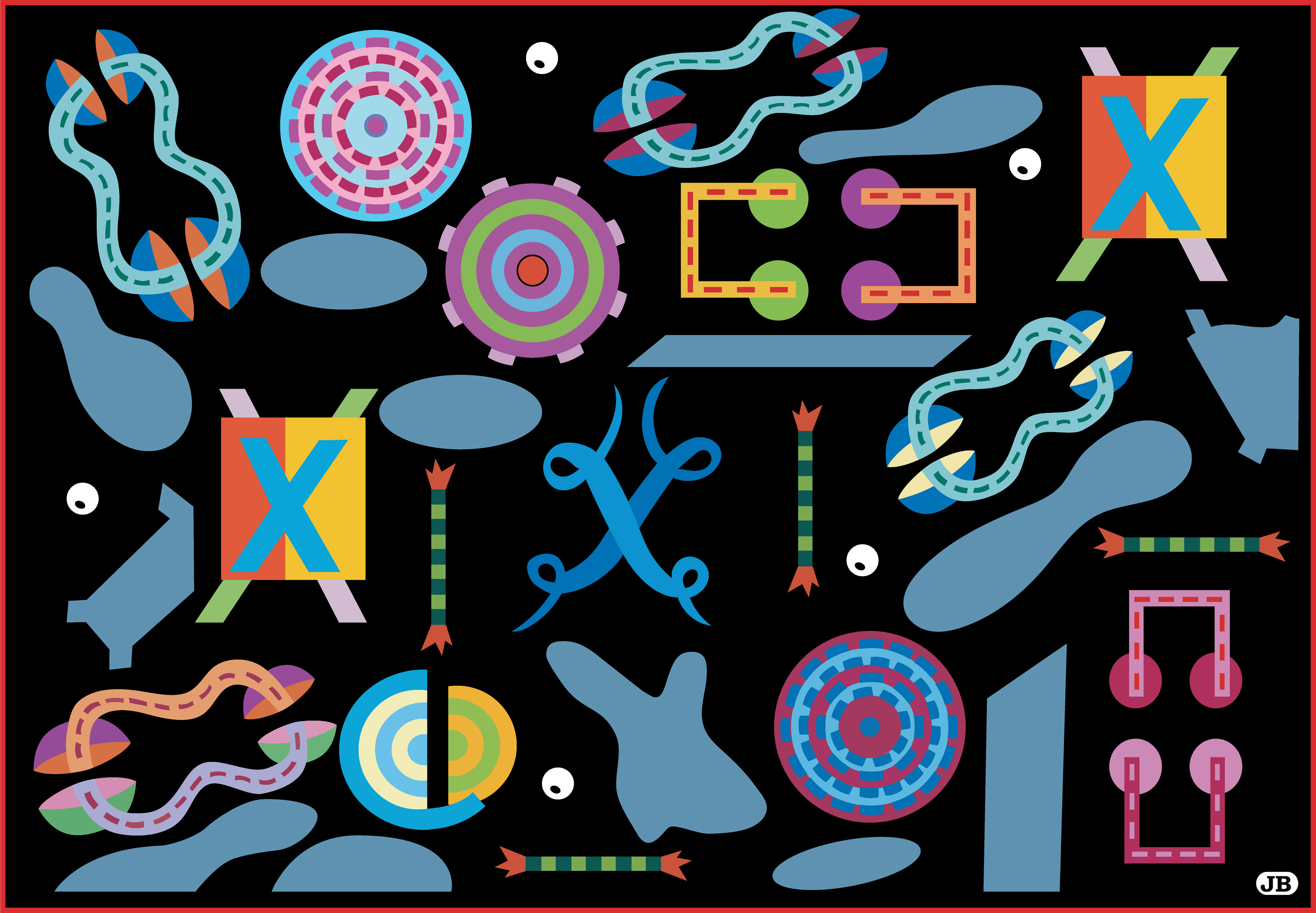 Night Lights and Shadows, Digital Art, 2022